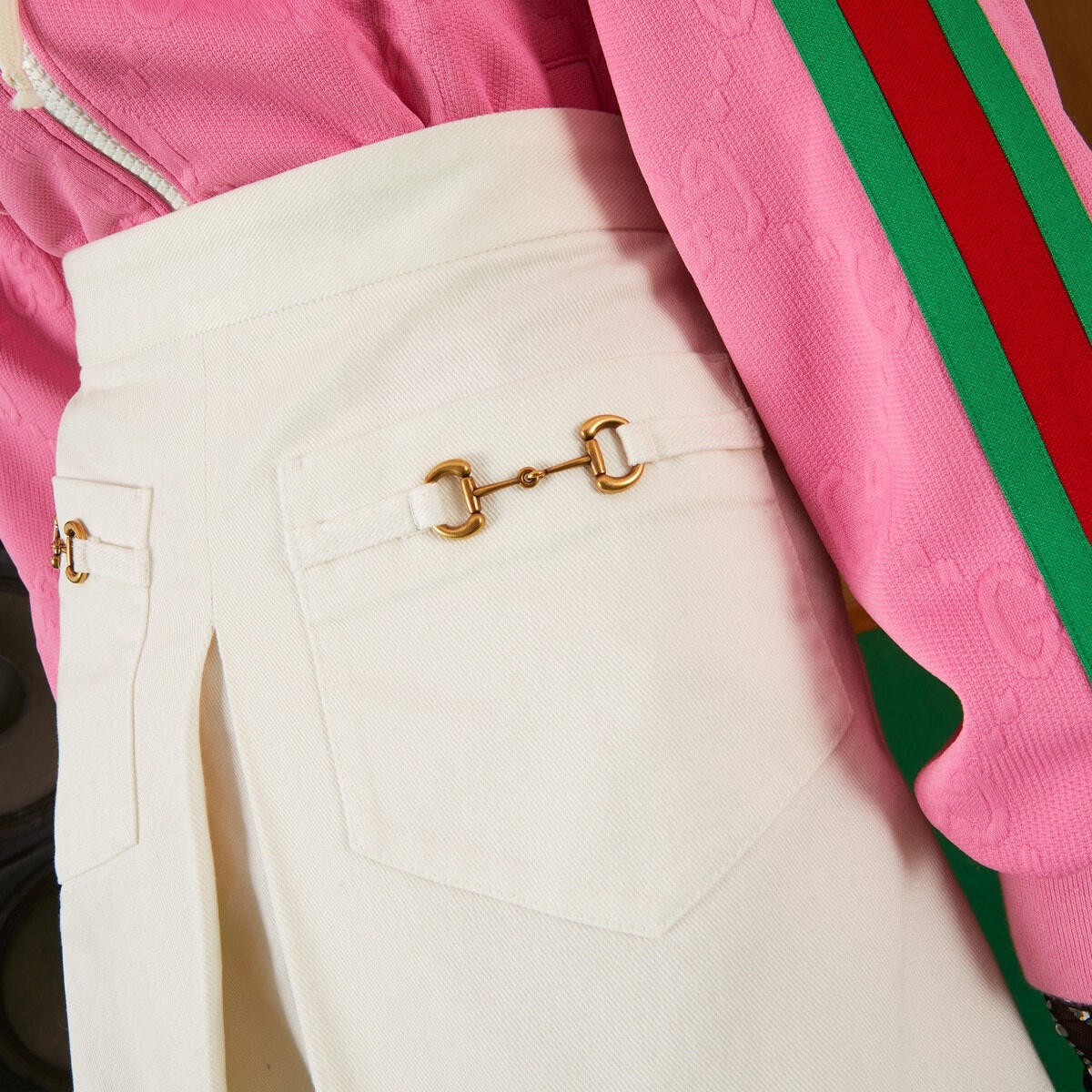 Horsebit cotton shorts - 4