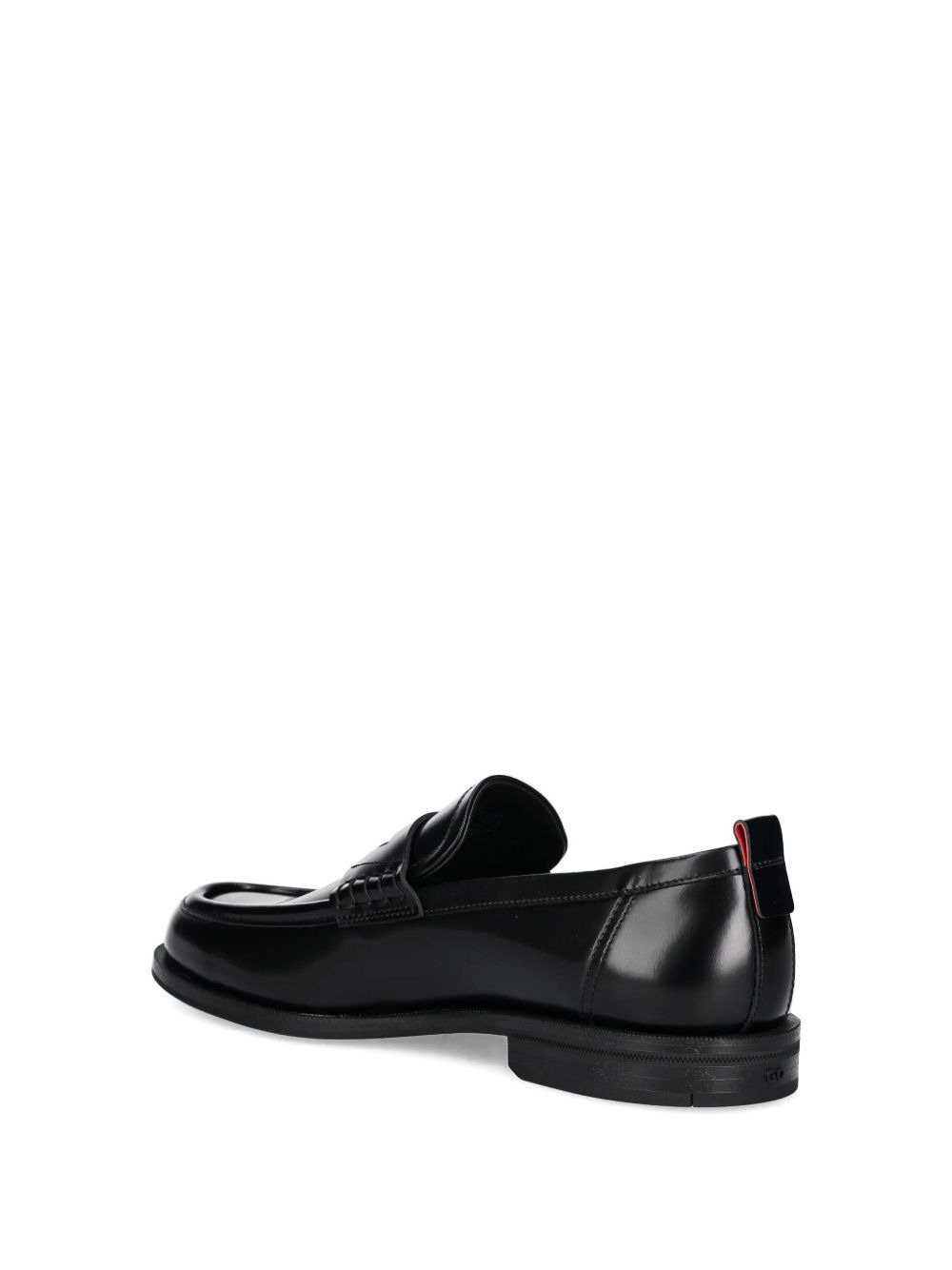 penny-slot leather loafers - 3