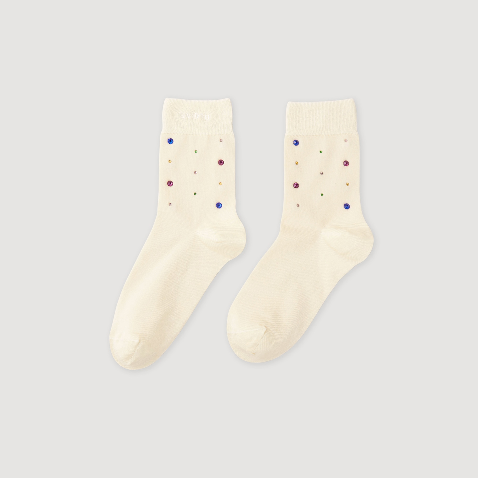 Rhinestone socks - 1