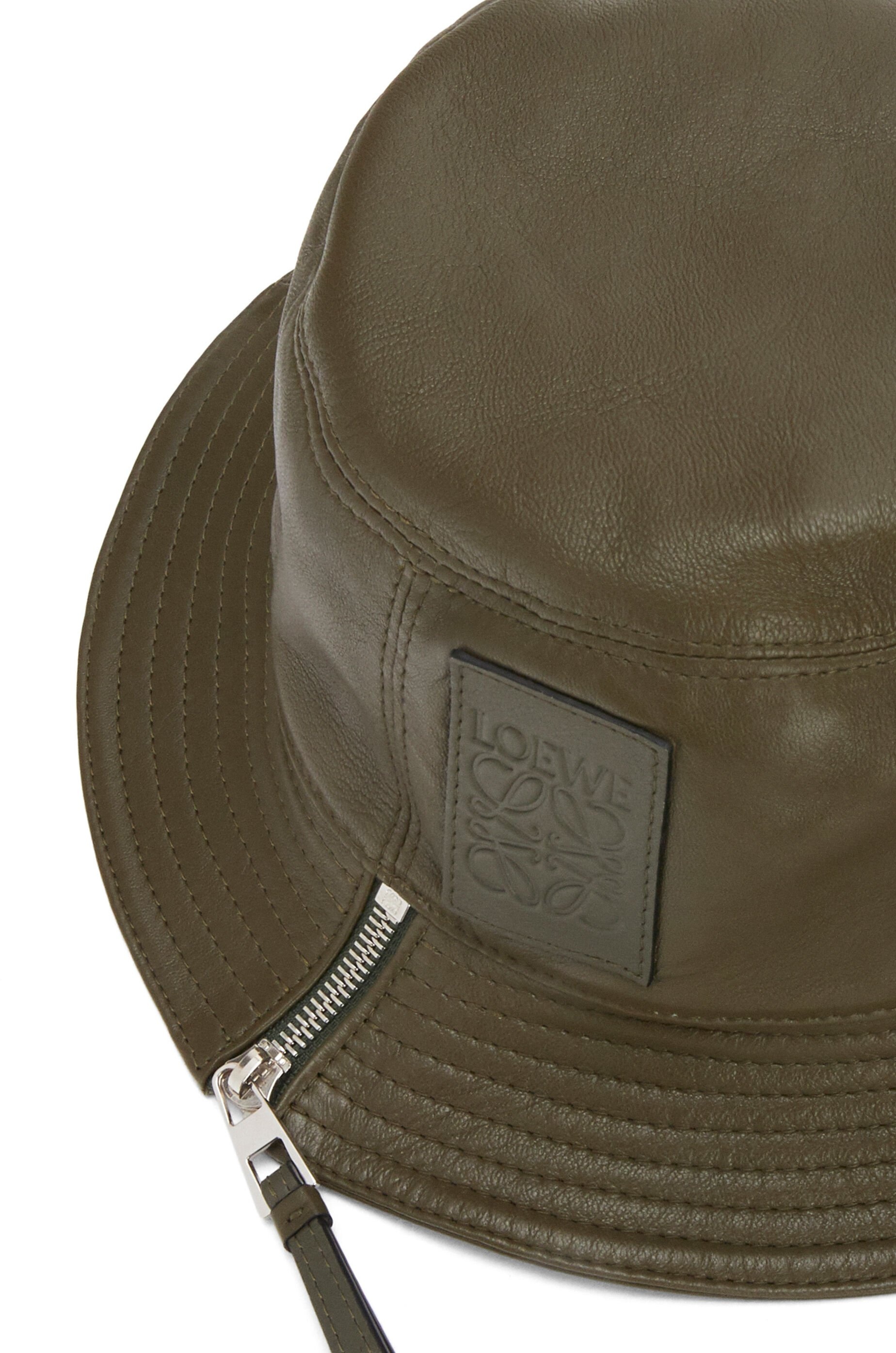 Fisherman hat in nappa calfskin - 4