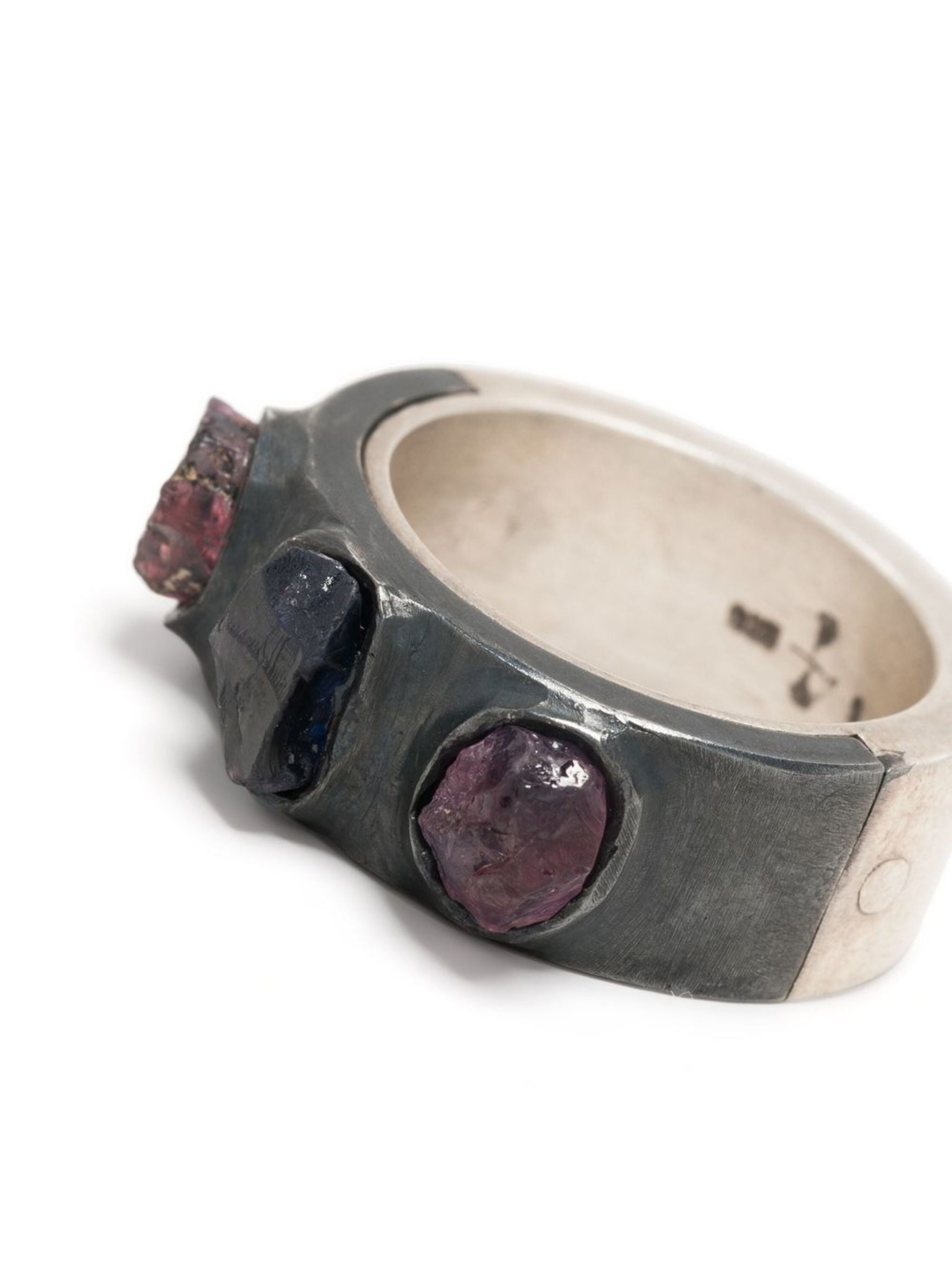 PARTS OF FOUR Sistema Ring (Terrestrial Surfaced, 3 Winza Sapphires, 9mm, MA+KA+WIS) - 3