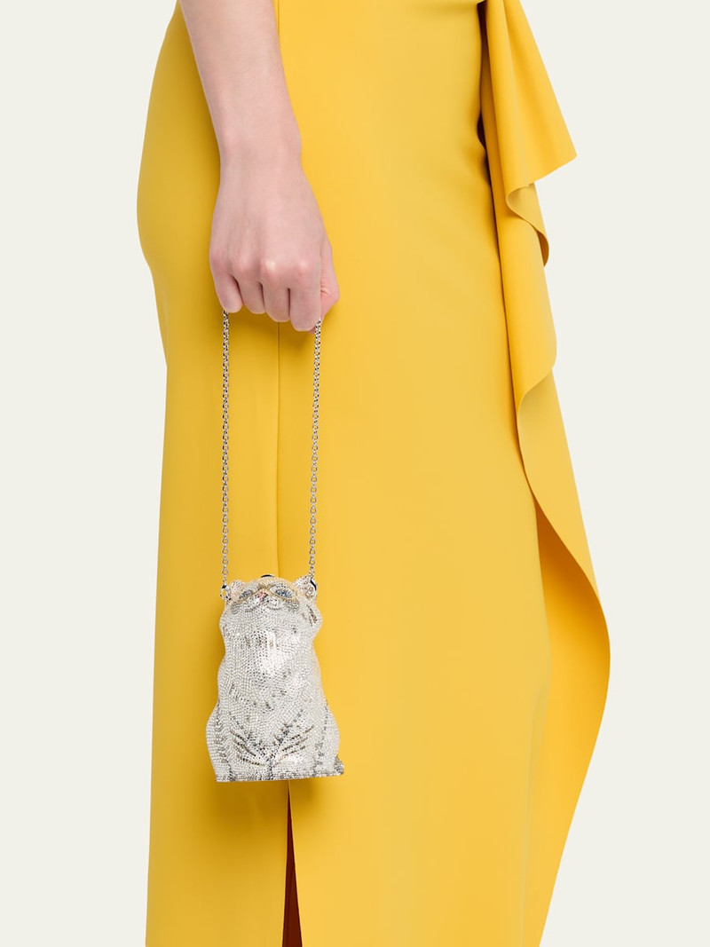 JUDITH LEIBER Slim Slide Ombre Crystal Clutch Bag outlook