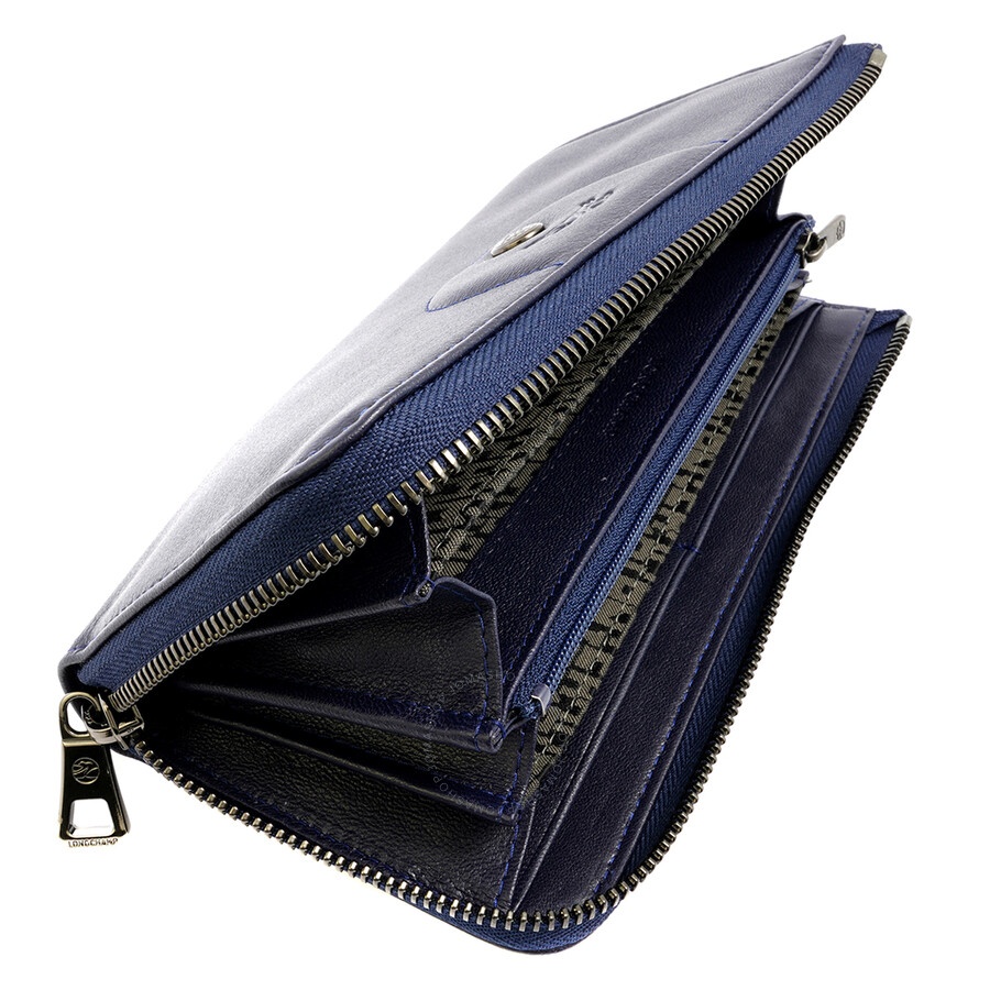 Longchamp Le Pliage Cuir Zip Around Wallet - Navy - 5