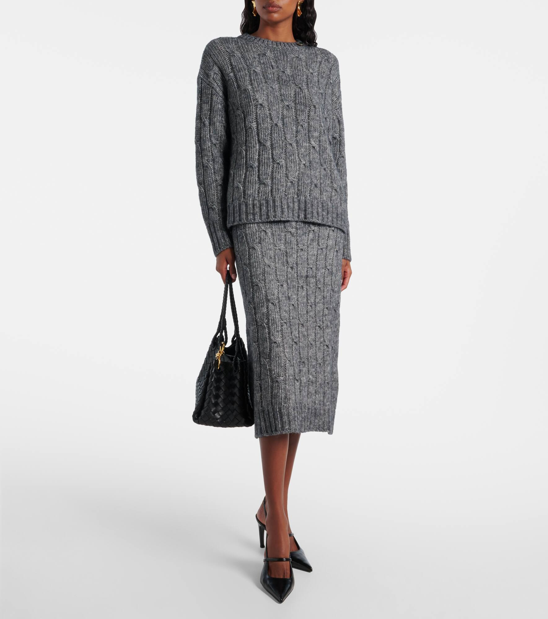 Otello cotton and wool-blend midi skirt - 2