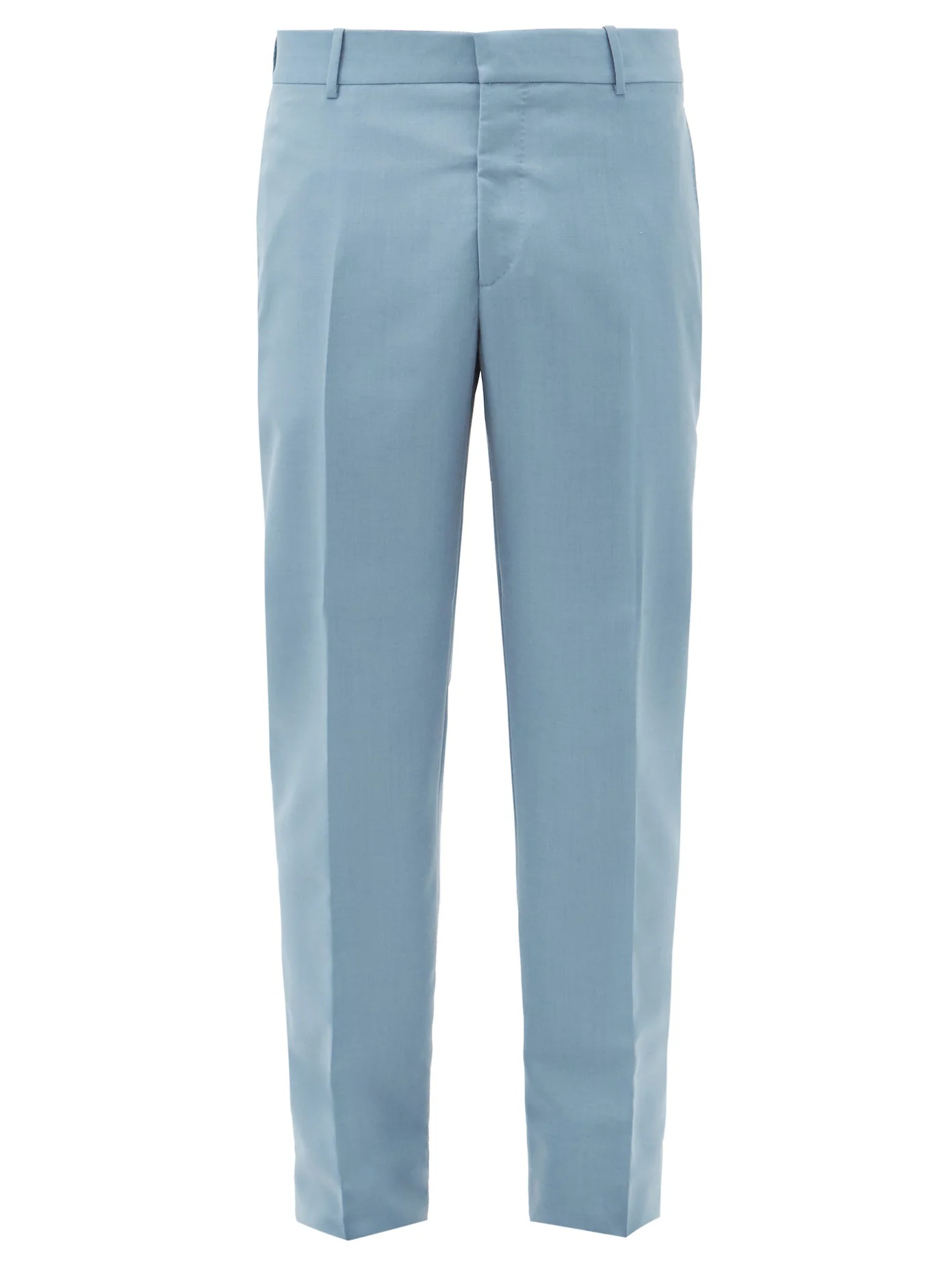 Slim-leg wool-blend trousers - 1