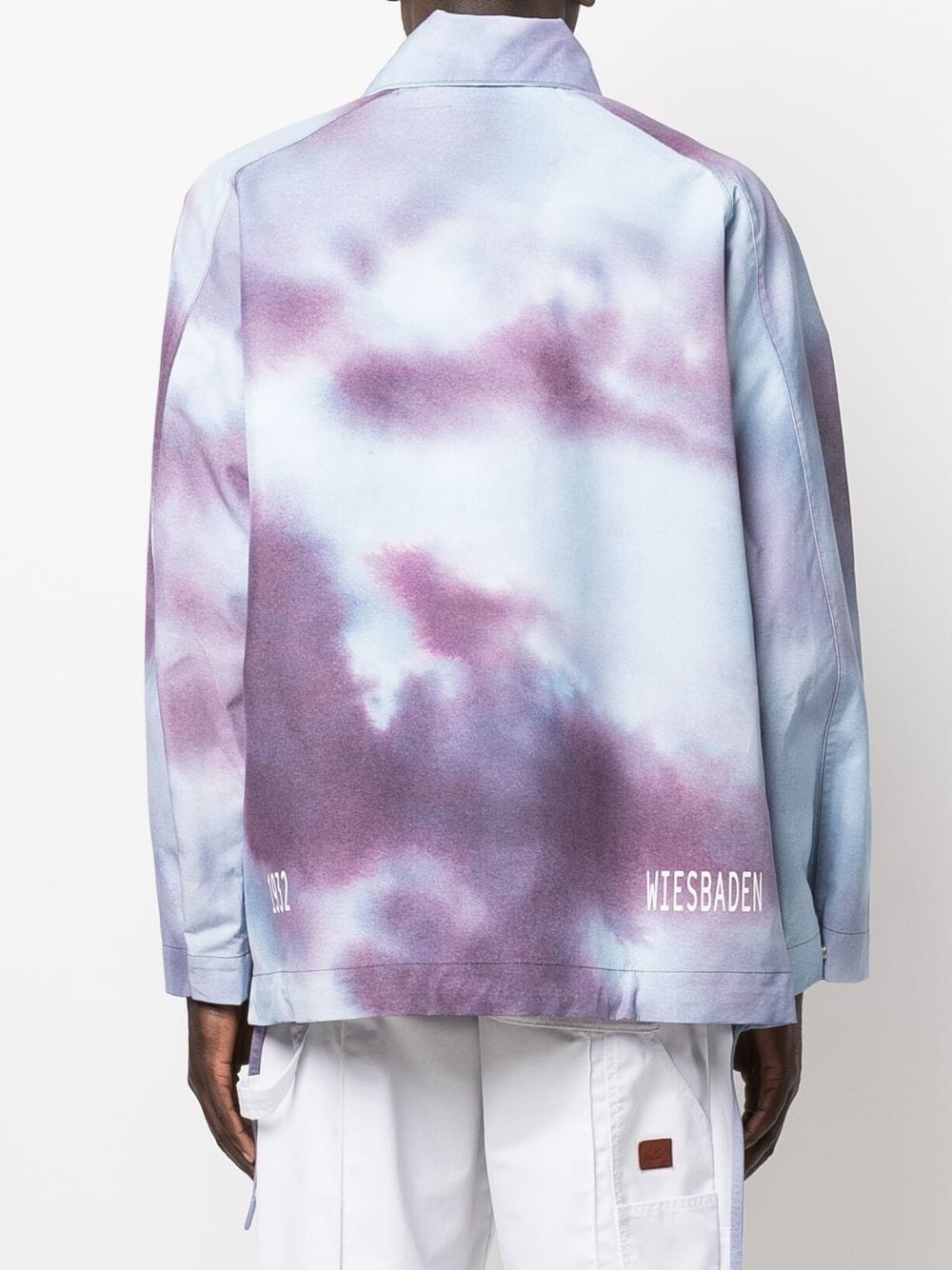 tie-dye zip-up lightweight jacket - 4