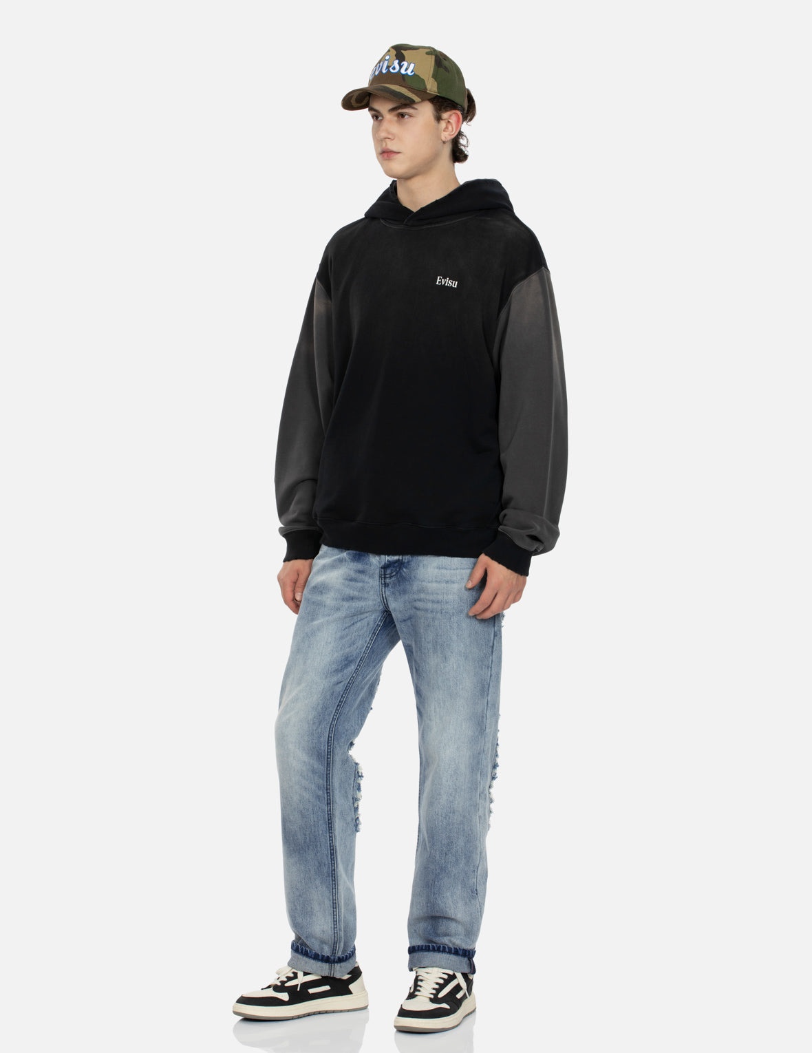 Distressed Daicock Straight Fit Washed Jeans - 4
