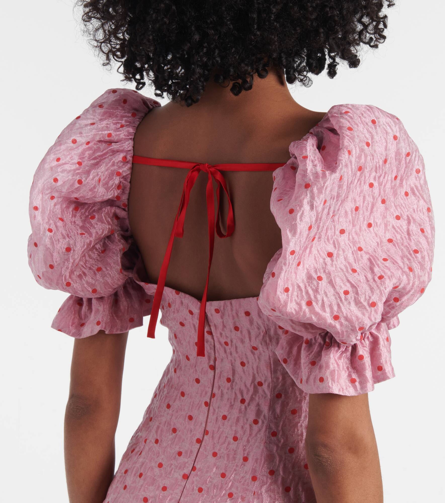 Raffaella balloon-sleeve maxi dress - 5