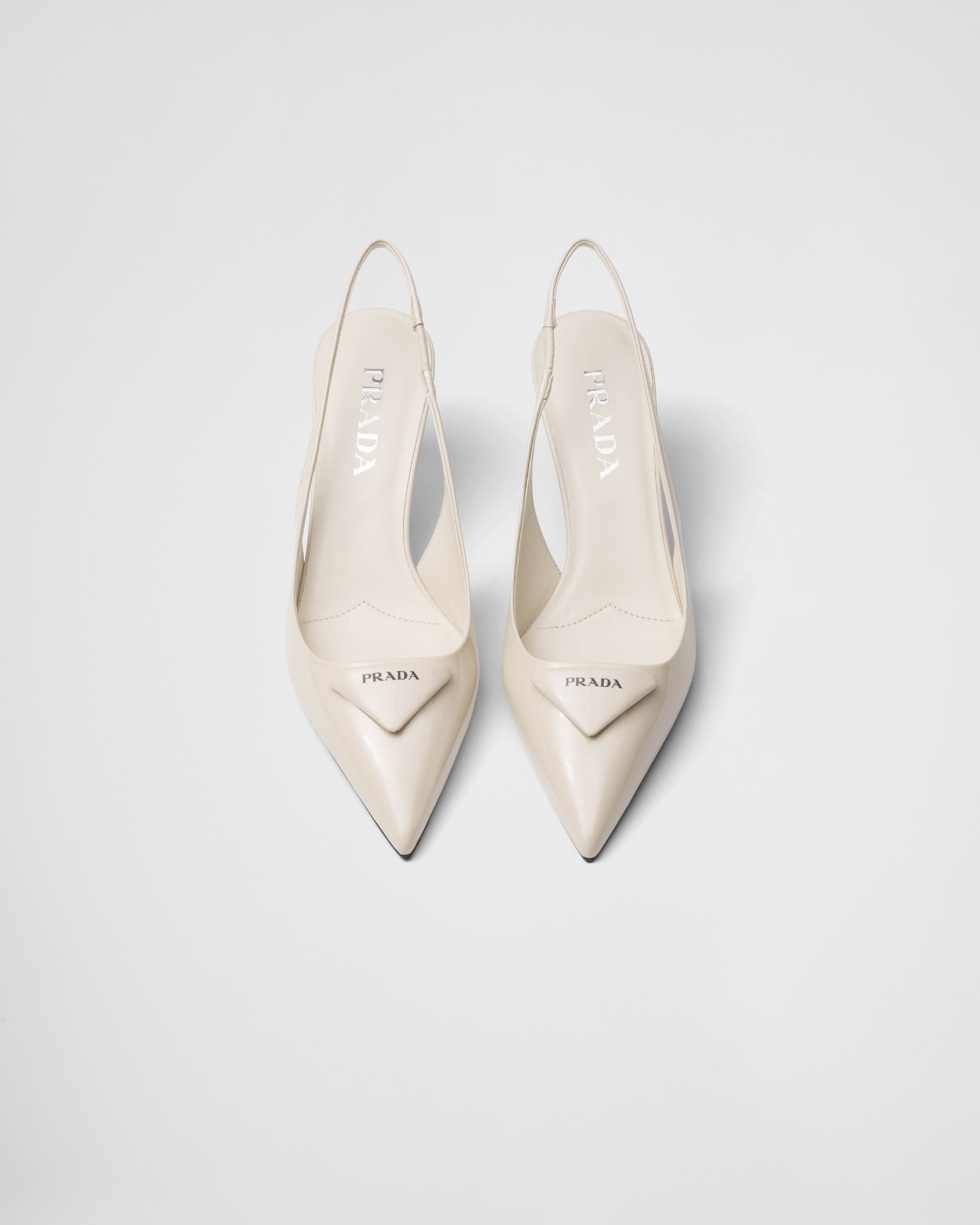 Patent leather slingback pumps - 4