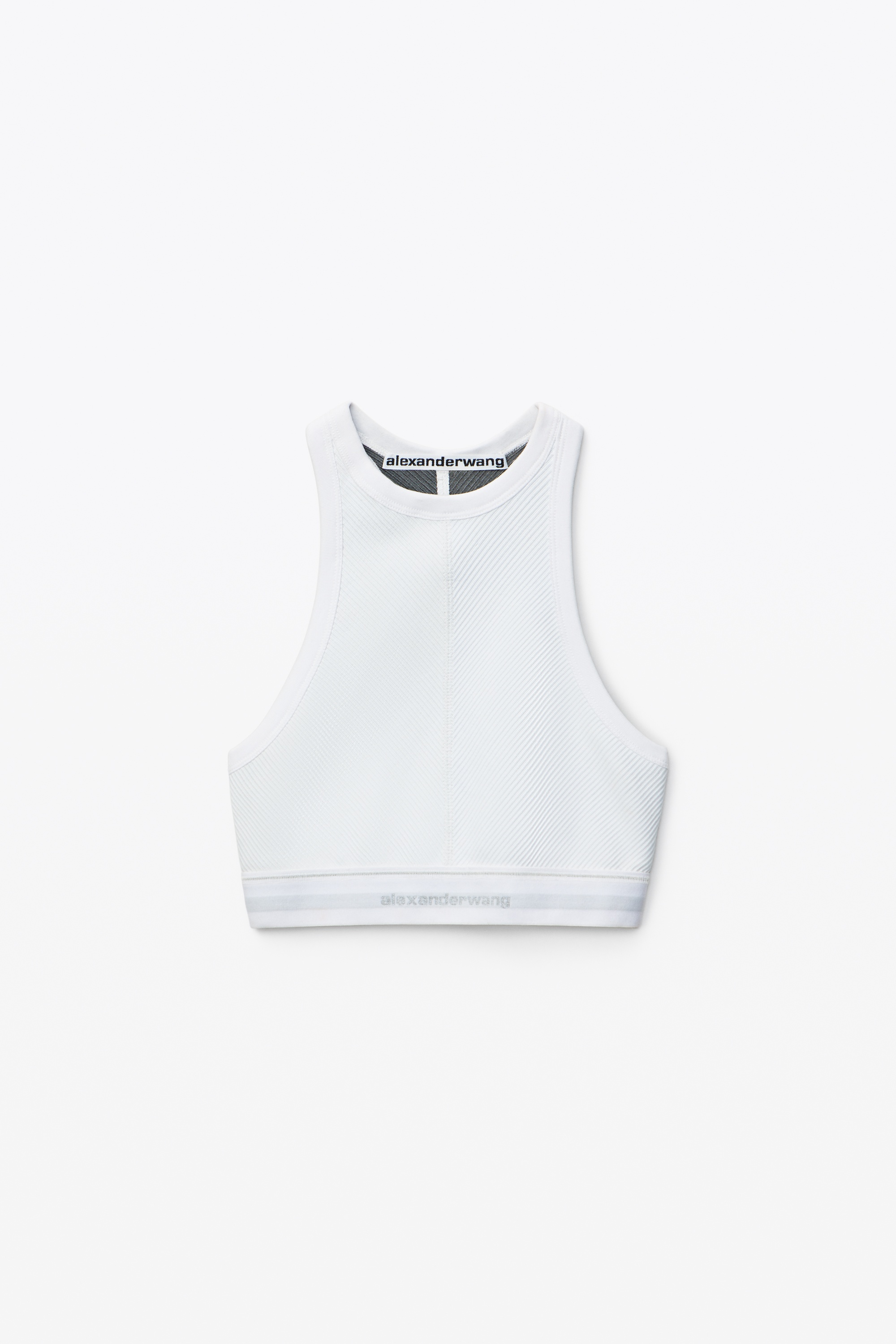 LOGO ELASTIC BRA TOP IN STRETCH KNIT - 1