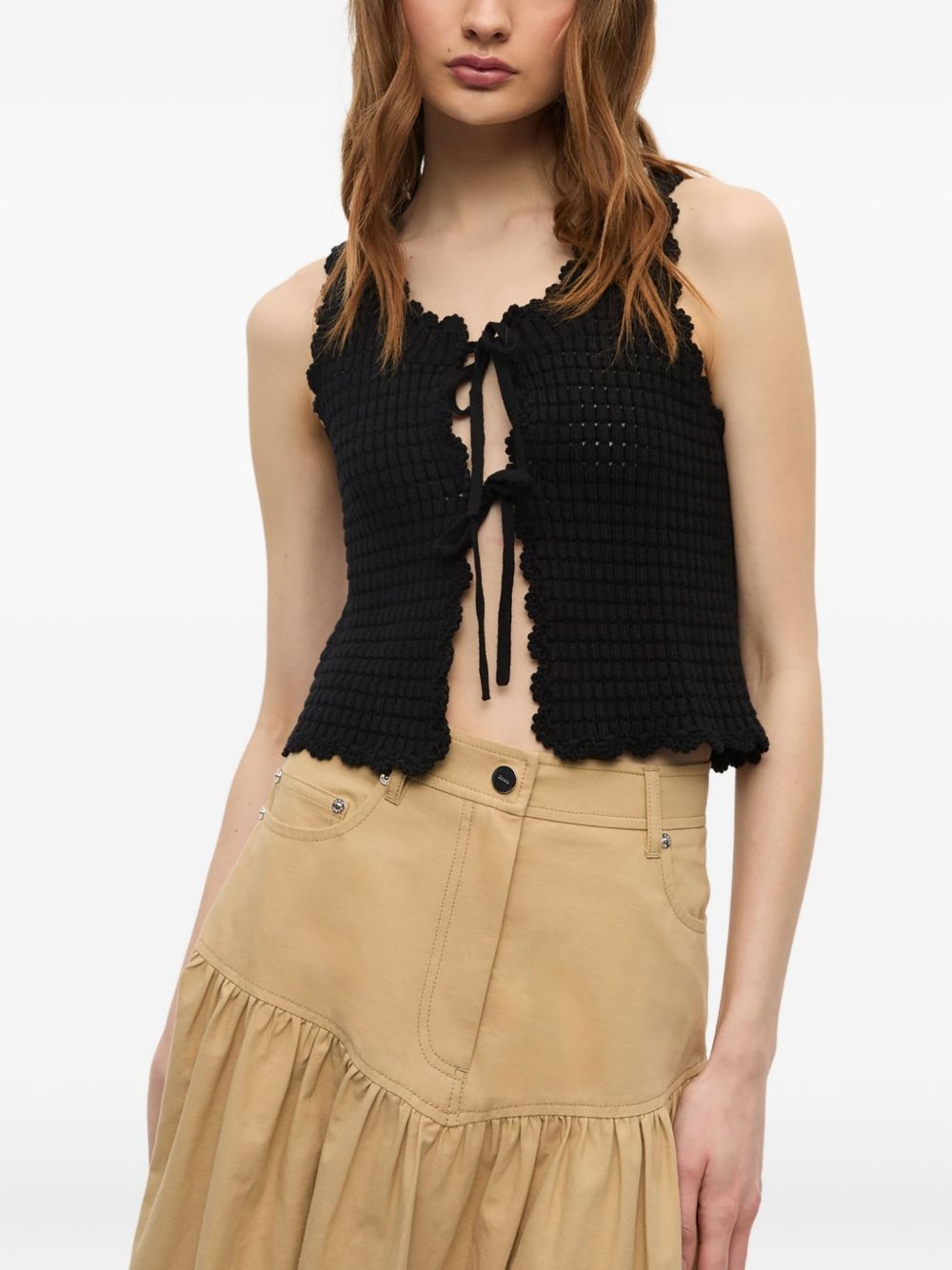 crochet-knit top - 3