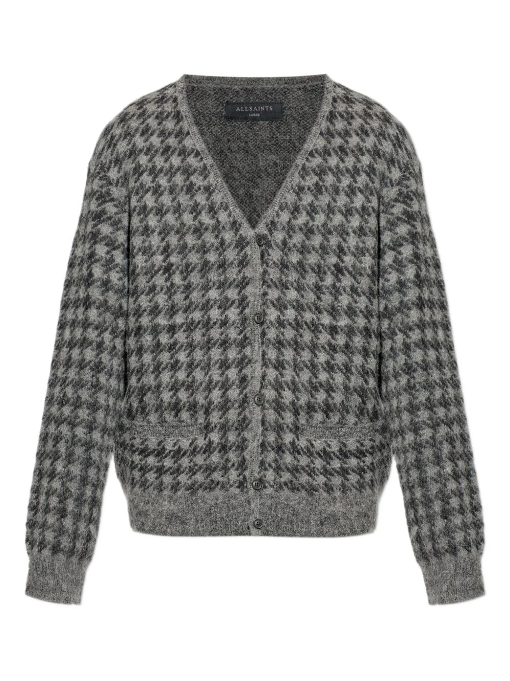 Zain houndstooth-pattern cardigan - 1
