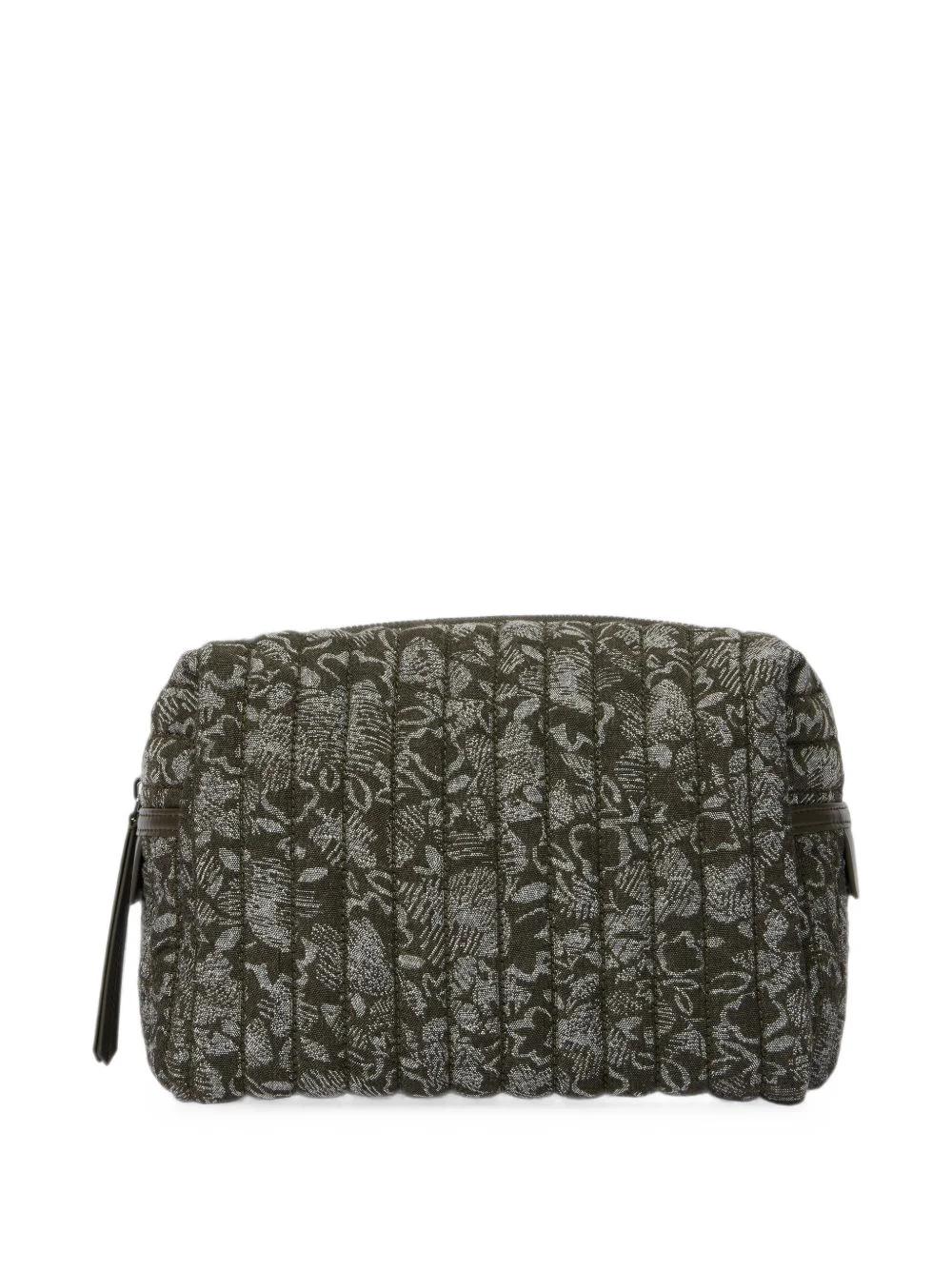 quilted floral-print make up bag - 1