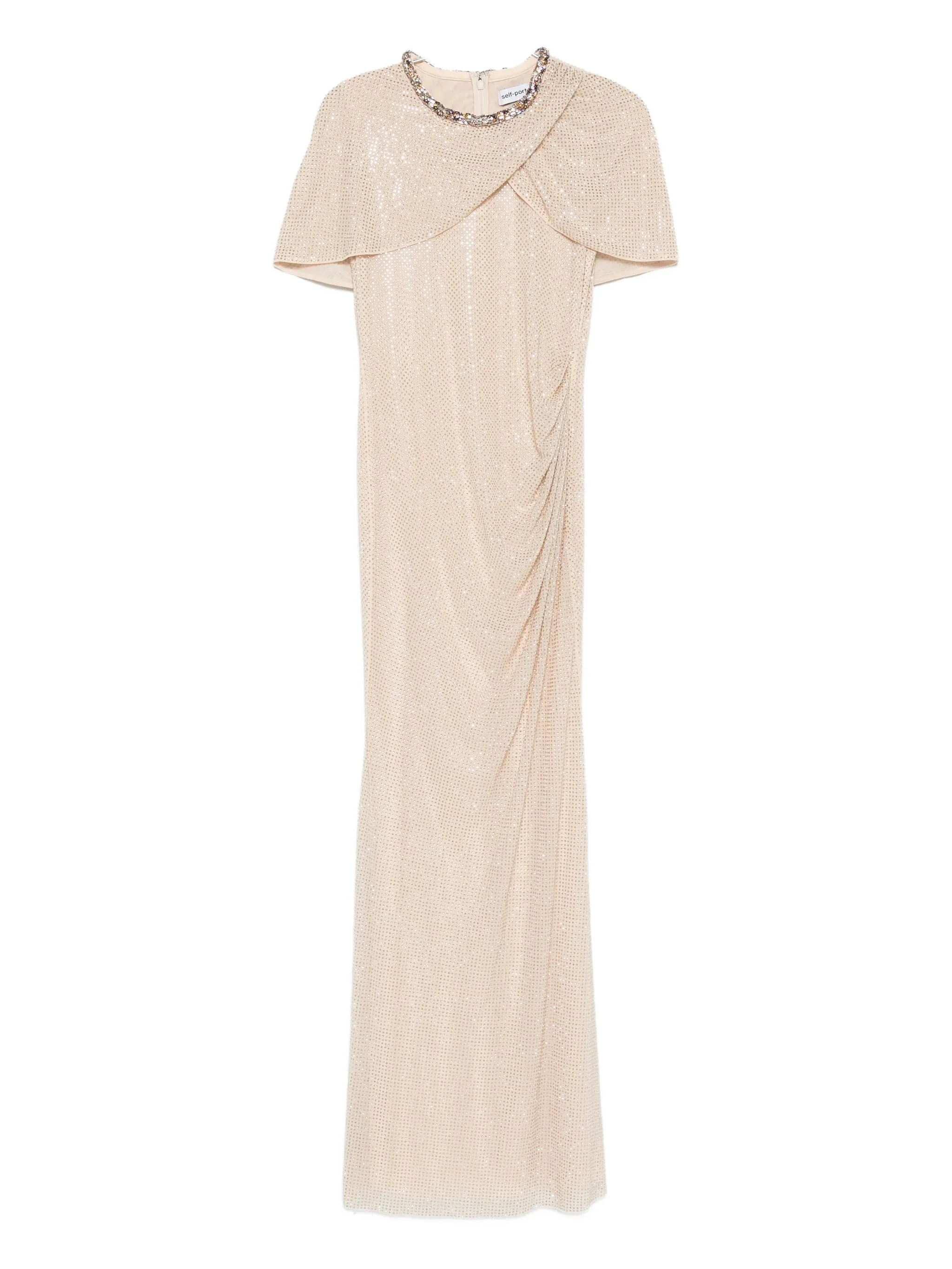Self-portrait Embellished Draped Maxi Dress - 1