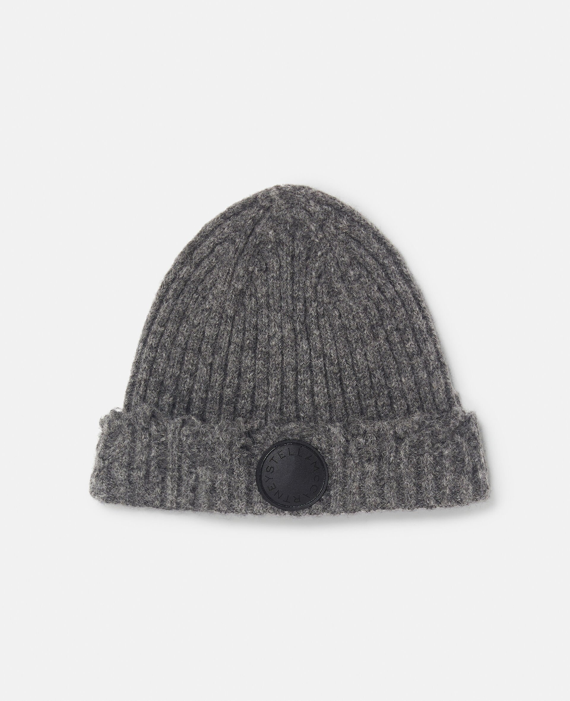 Distressed Ribbed Knit Beanie - 1