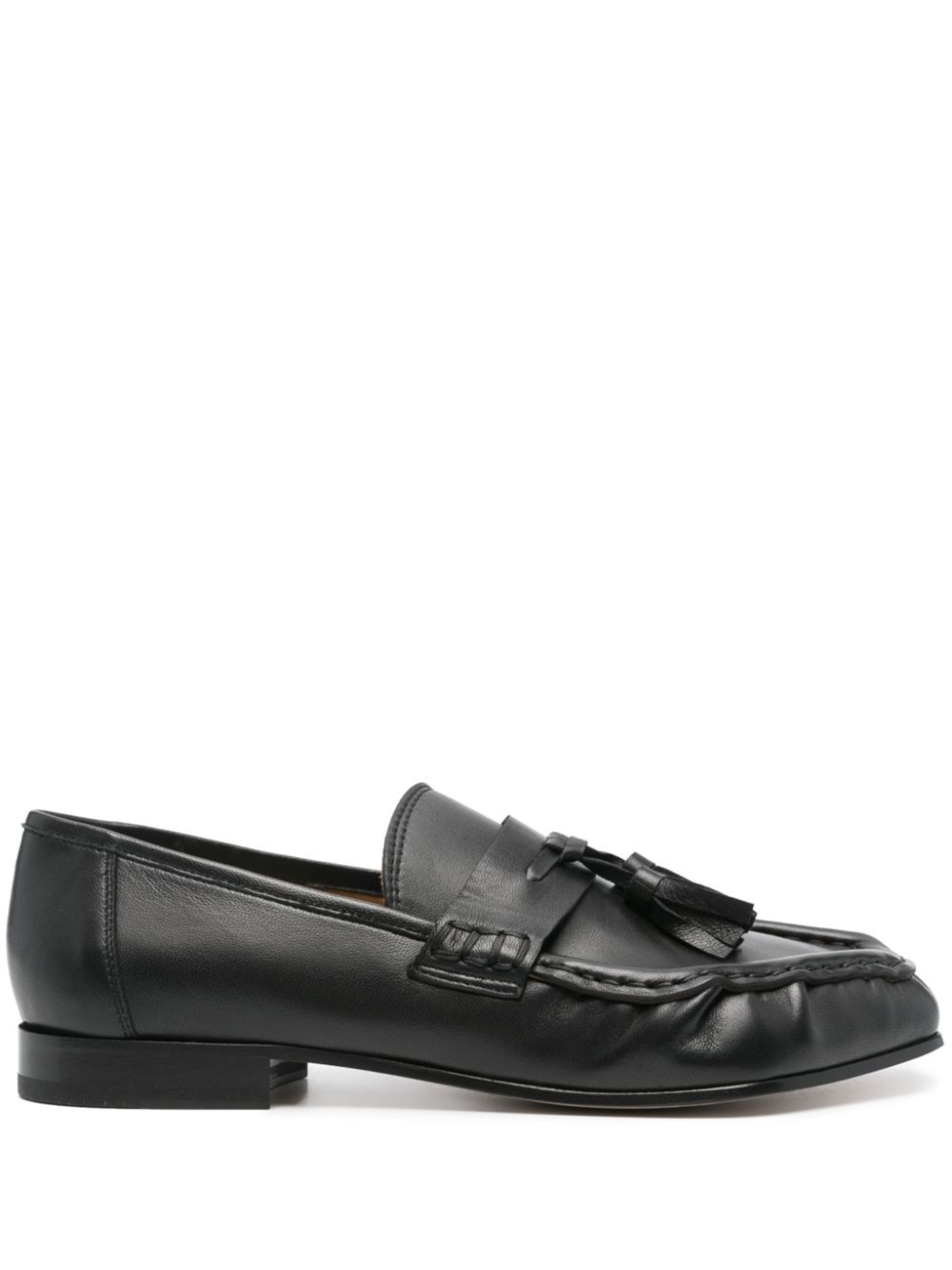 tassel-detailed leather loafers - 1