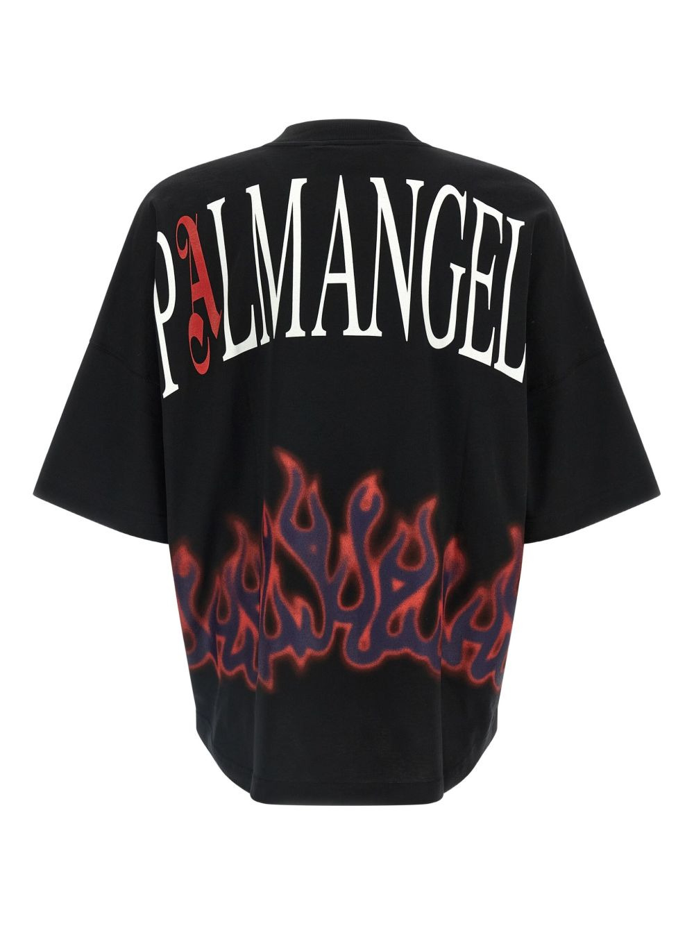 flame-print crew-neck T-shirt - 2