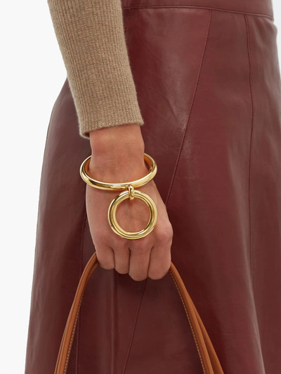 Bottega Veneta Hoop-charm gold-plated sterling silver cuff outlook