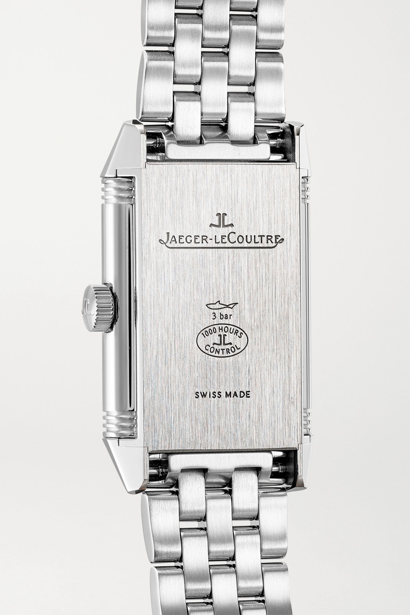 Reverso 고전적인 얇은 40.1mm x 24.4mm 중간 스테인리스 시계 4