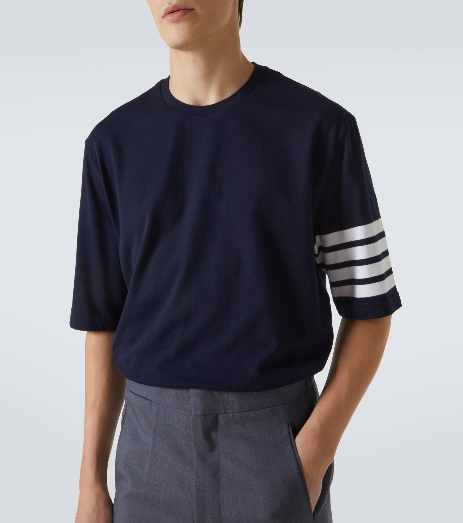 4-Bar cotton jersey T-shirt - 5