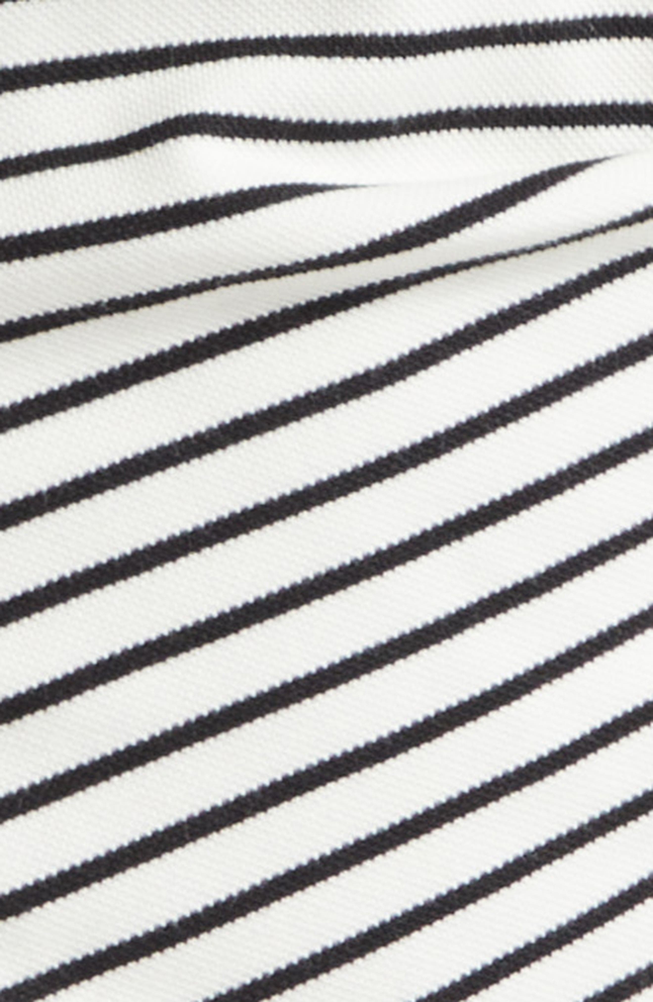 Veronica Beard Lanier Stripe Polo Dress in Dove Black at Nordstrom - 6