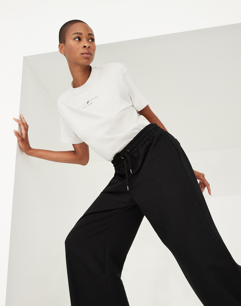 Nature T-shirt in cotton lightweight jersey with monili 4
