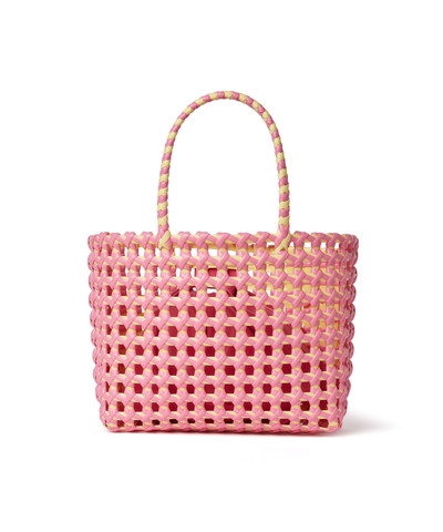 MSGM Woven tote bag with logo outlook