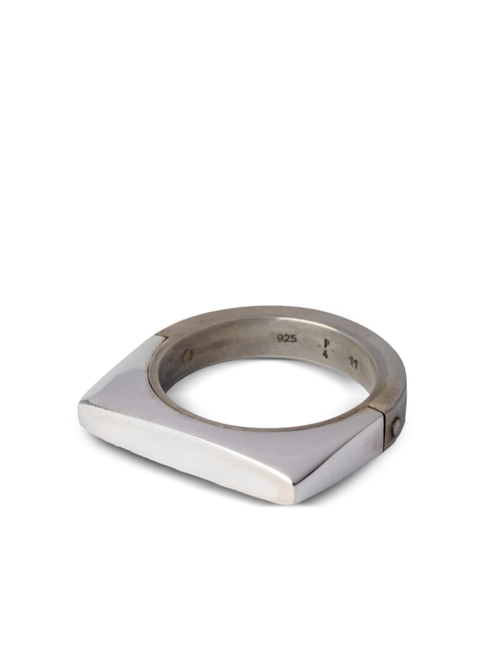 Sistema Oval sterling silver ring - 2