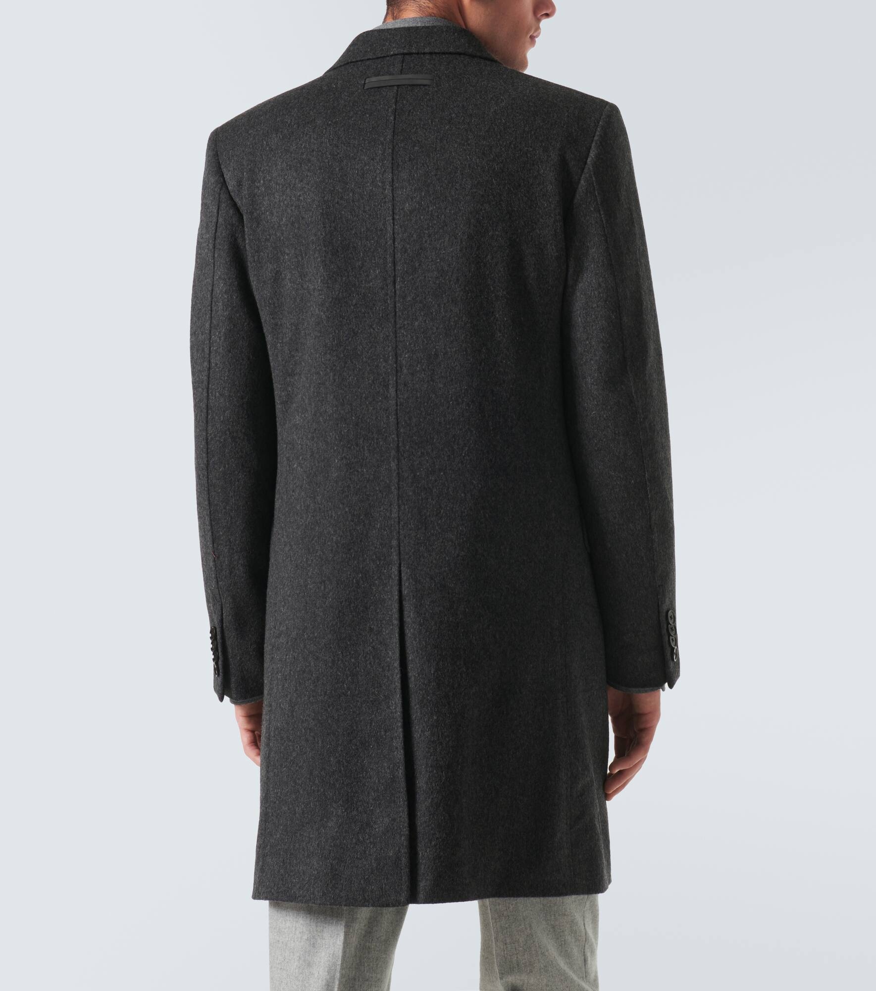 Wool and cashmere-blend coat - 4