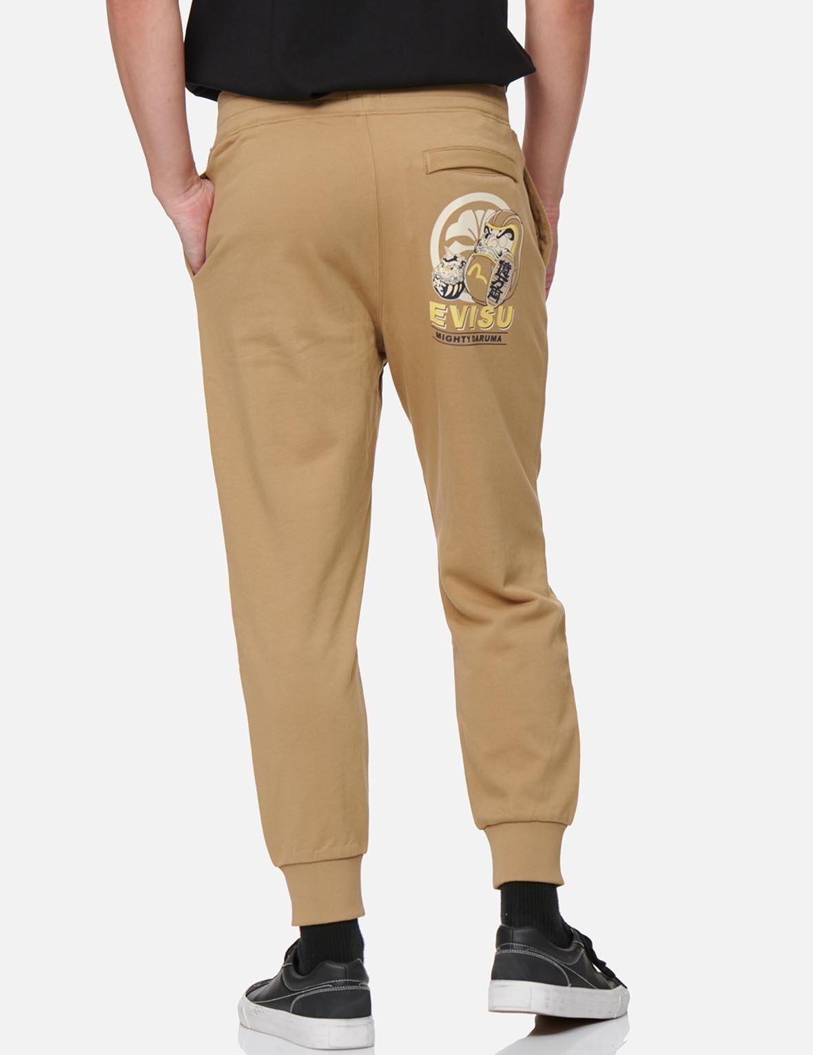KOMAINU DARUMA PRINT SWEATPANTS - 3