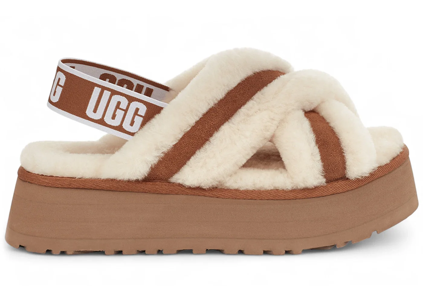 UGG Disco Cross Slide Chestnut (Women's) - 1