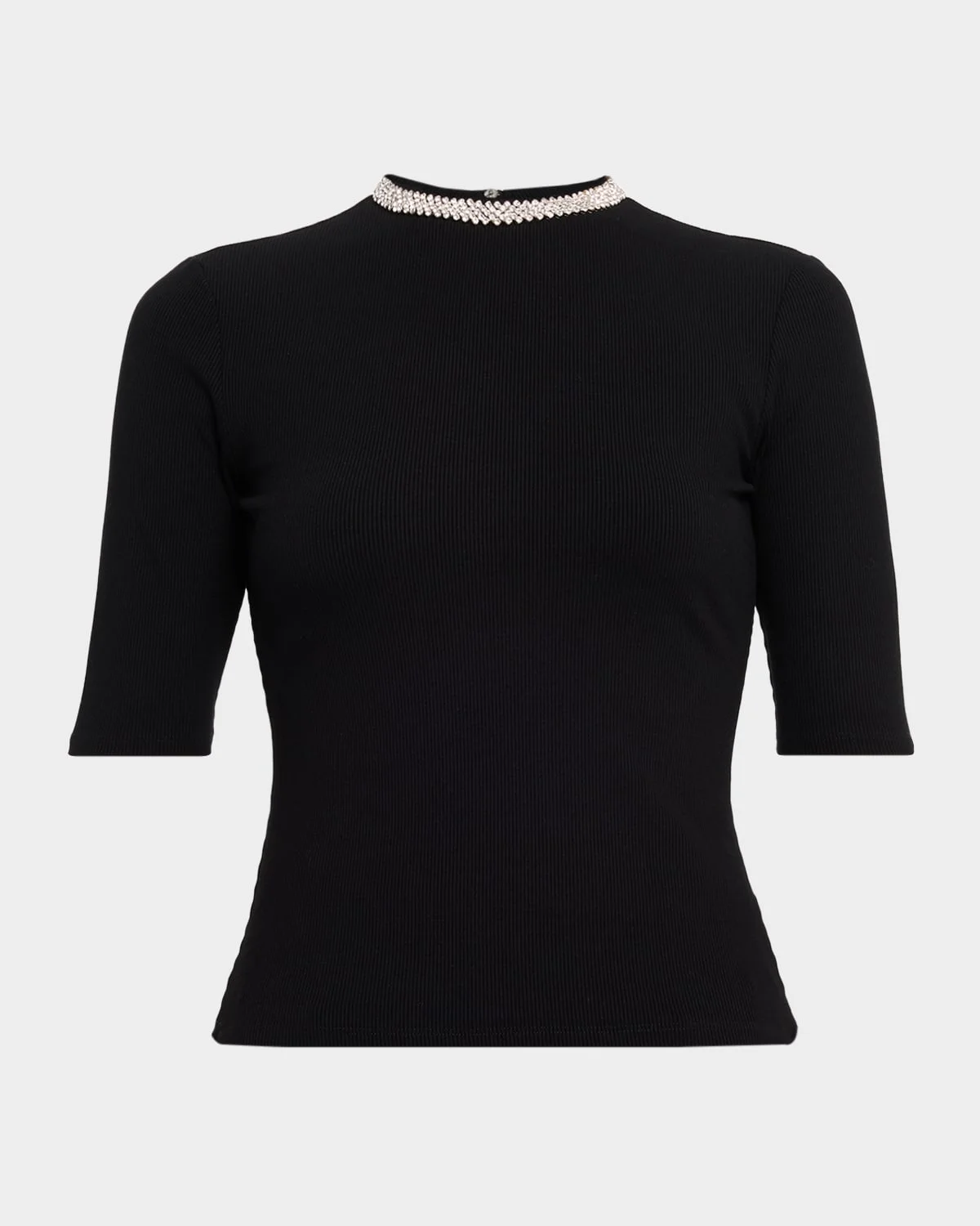 Annette Crystal Elbow-Sleeve Top - 1