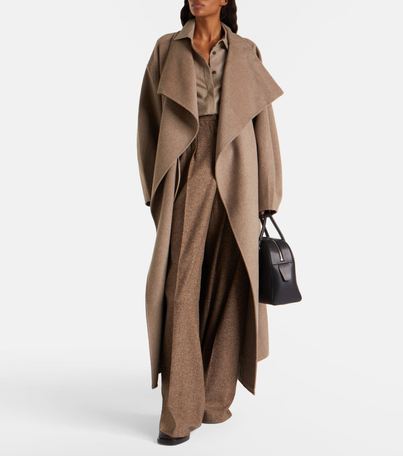 The Frankie Shop Leroy wool-blend wrap coat outlook