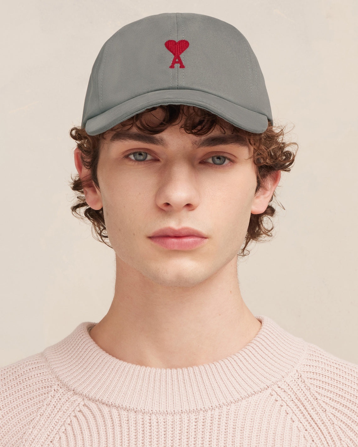 RED AMI DE COEUR EMBROIDERY CAP - 2