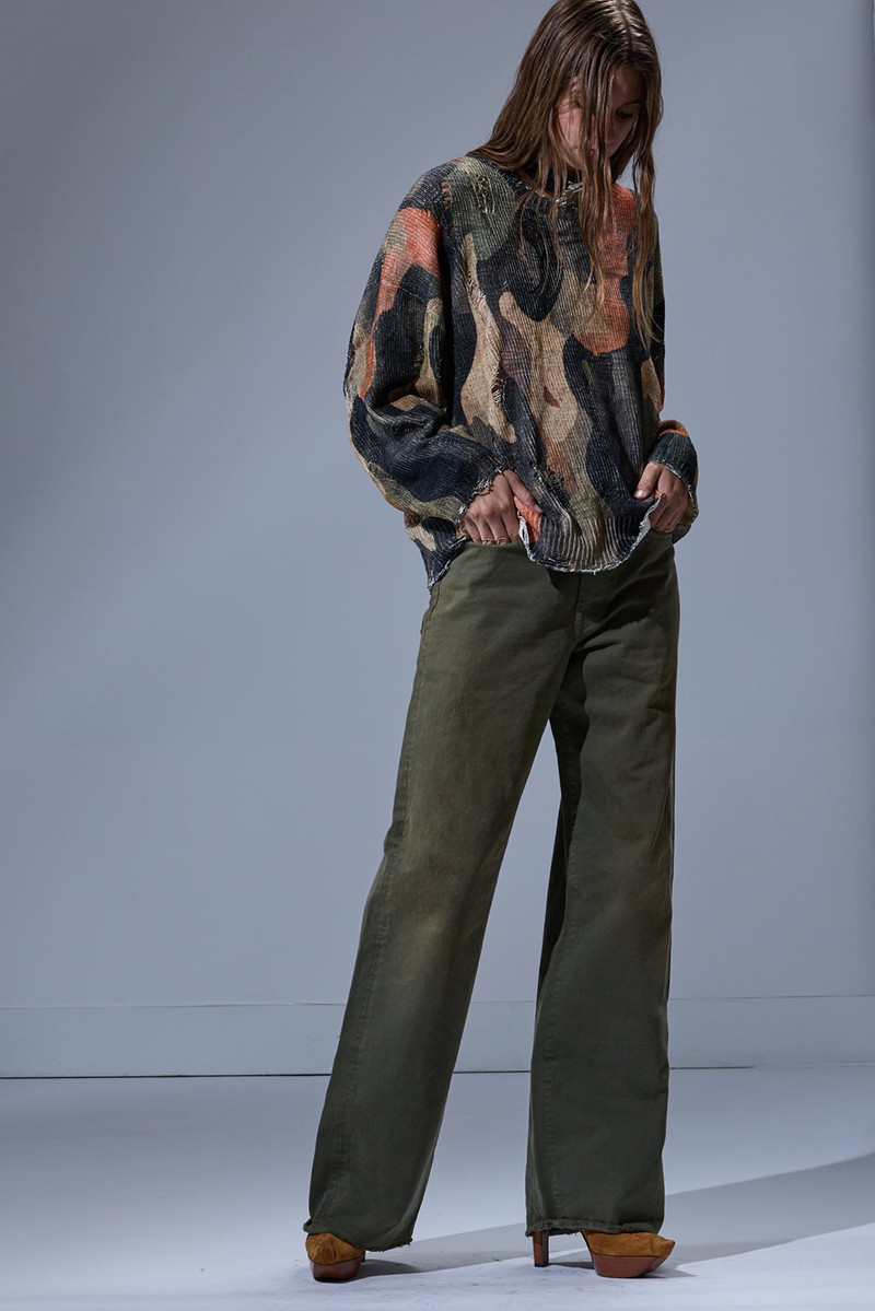 R13 PRINTED OVERSIZED SWEATER outlook