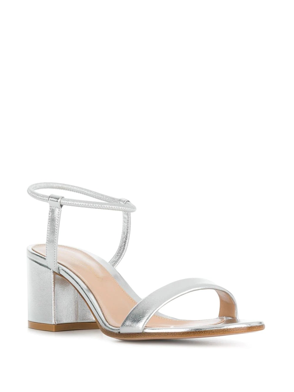 metallic ankle strap sandals - 2