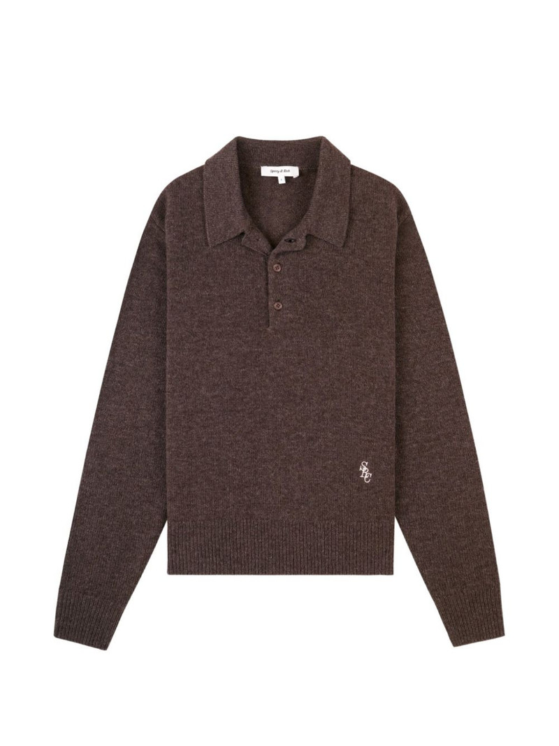 embroidered-logo polo shirt 1