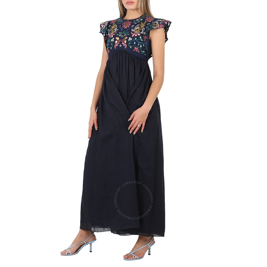 Chloe Ladies Empire Ruffled Maxi Dress - 5