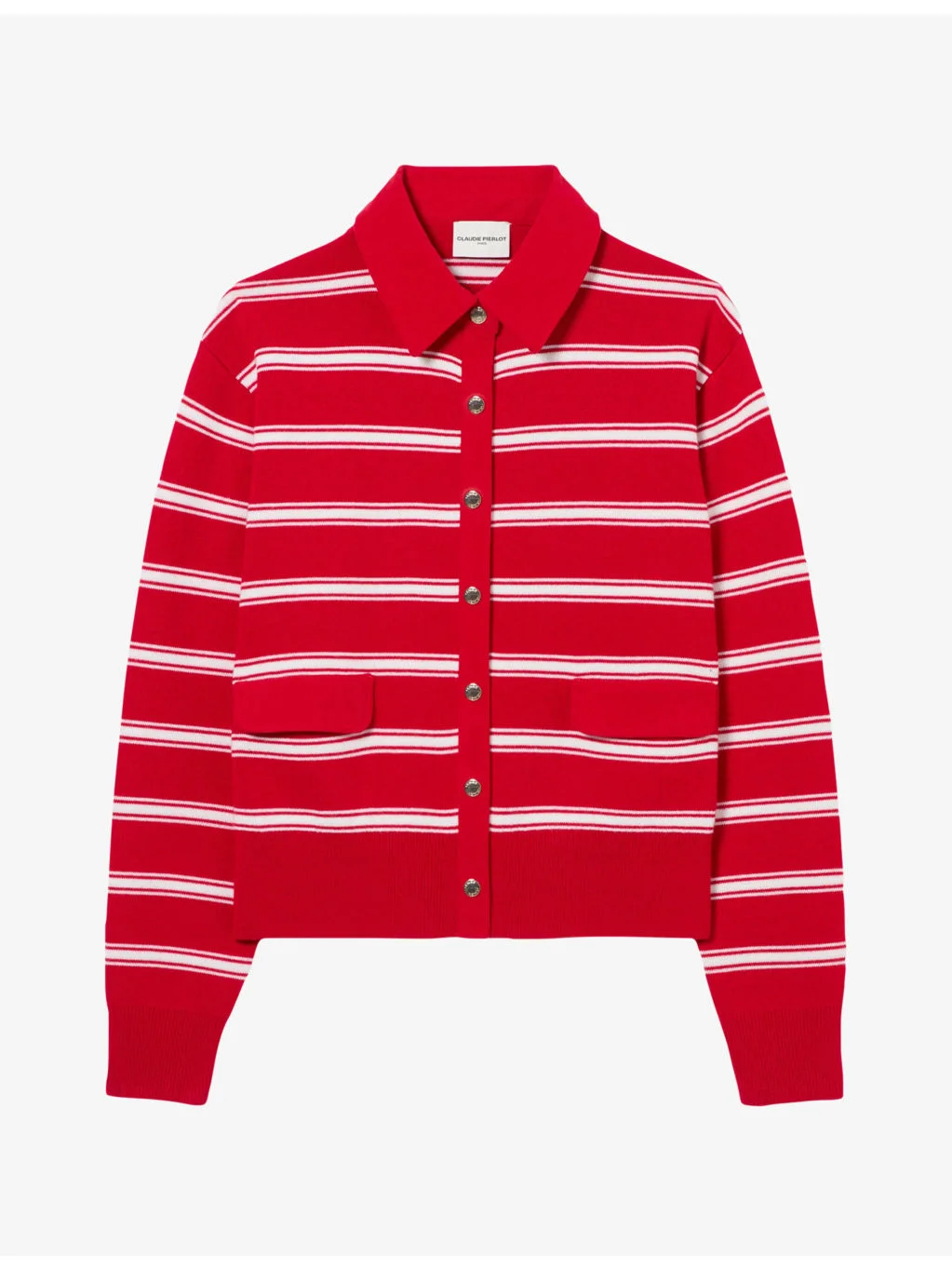 Relaxed-Fit Striped Wool-Blend Cardigan - 1