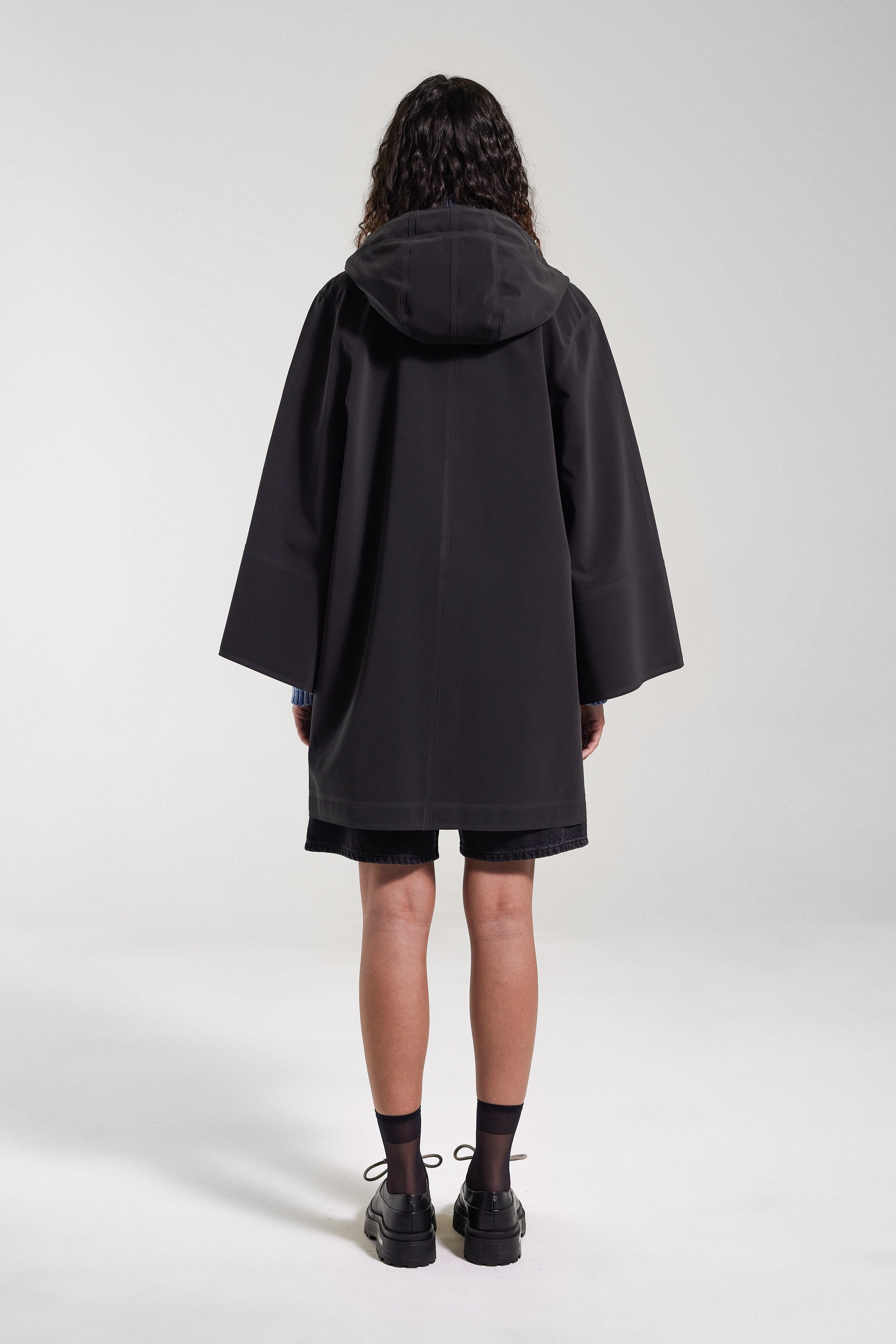 Lubban Lightweight Matte Raincoat Black - 3