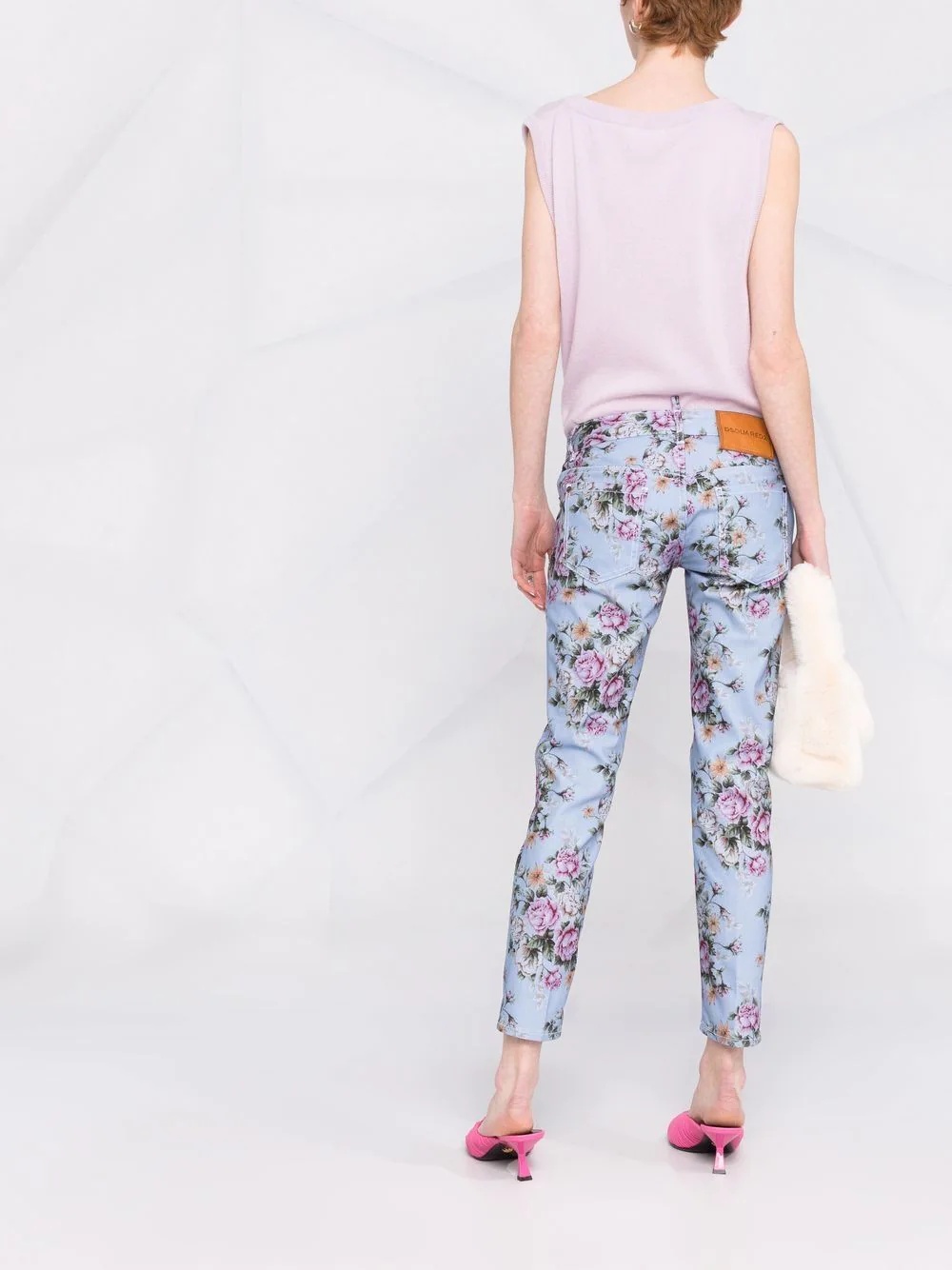 floral-print skinny trousers - 6