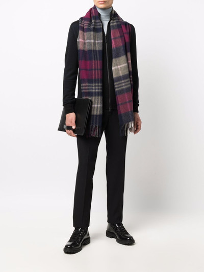 Paul Smith plaid-check scarf outlook