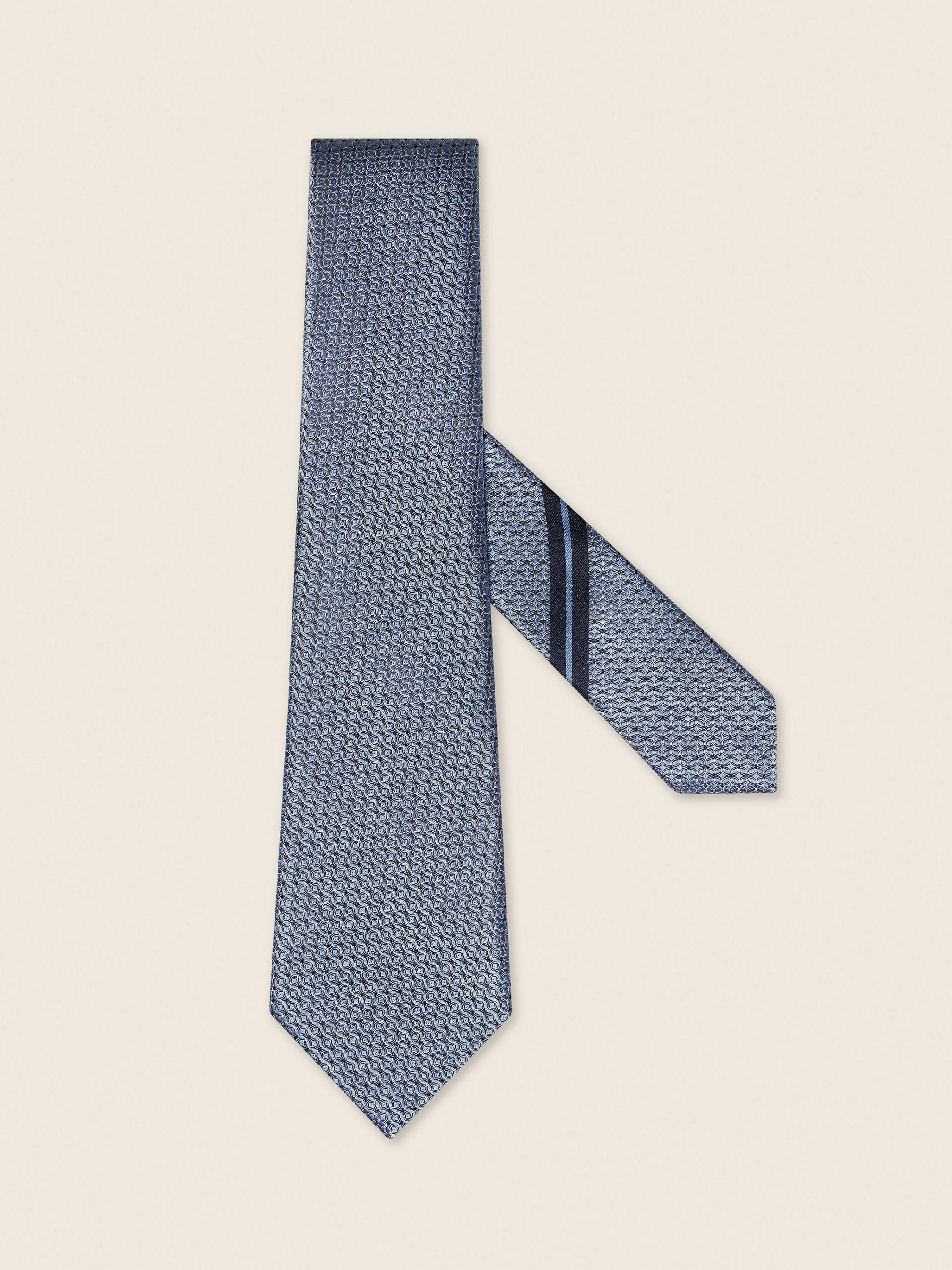 LIGHT AVIO BLUE SILK TIE - 1