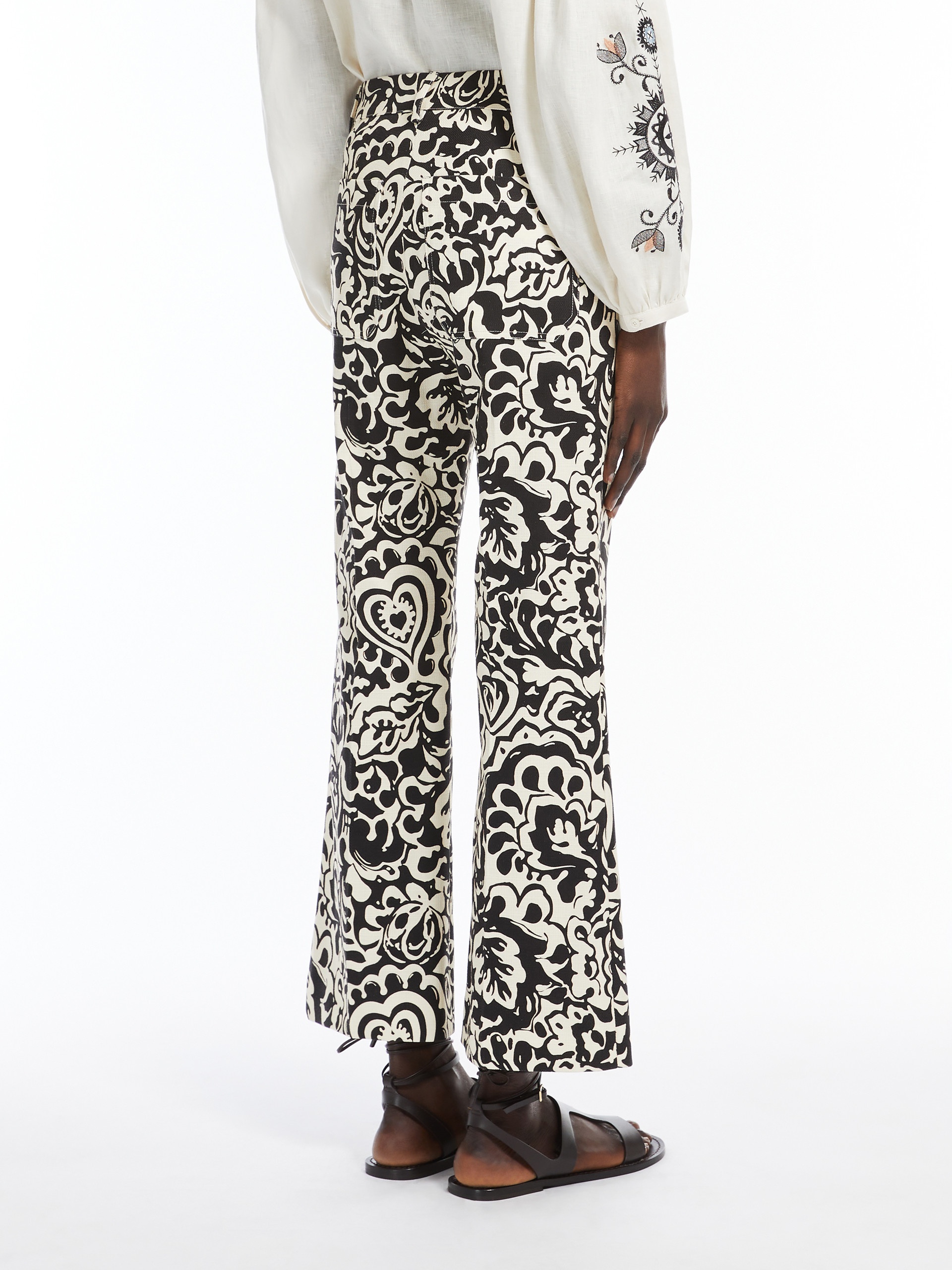 CADMIO Printed canvas trousers - 4