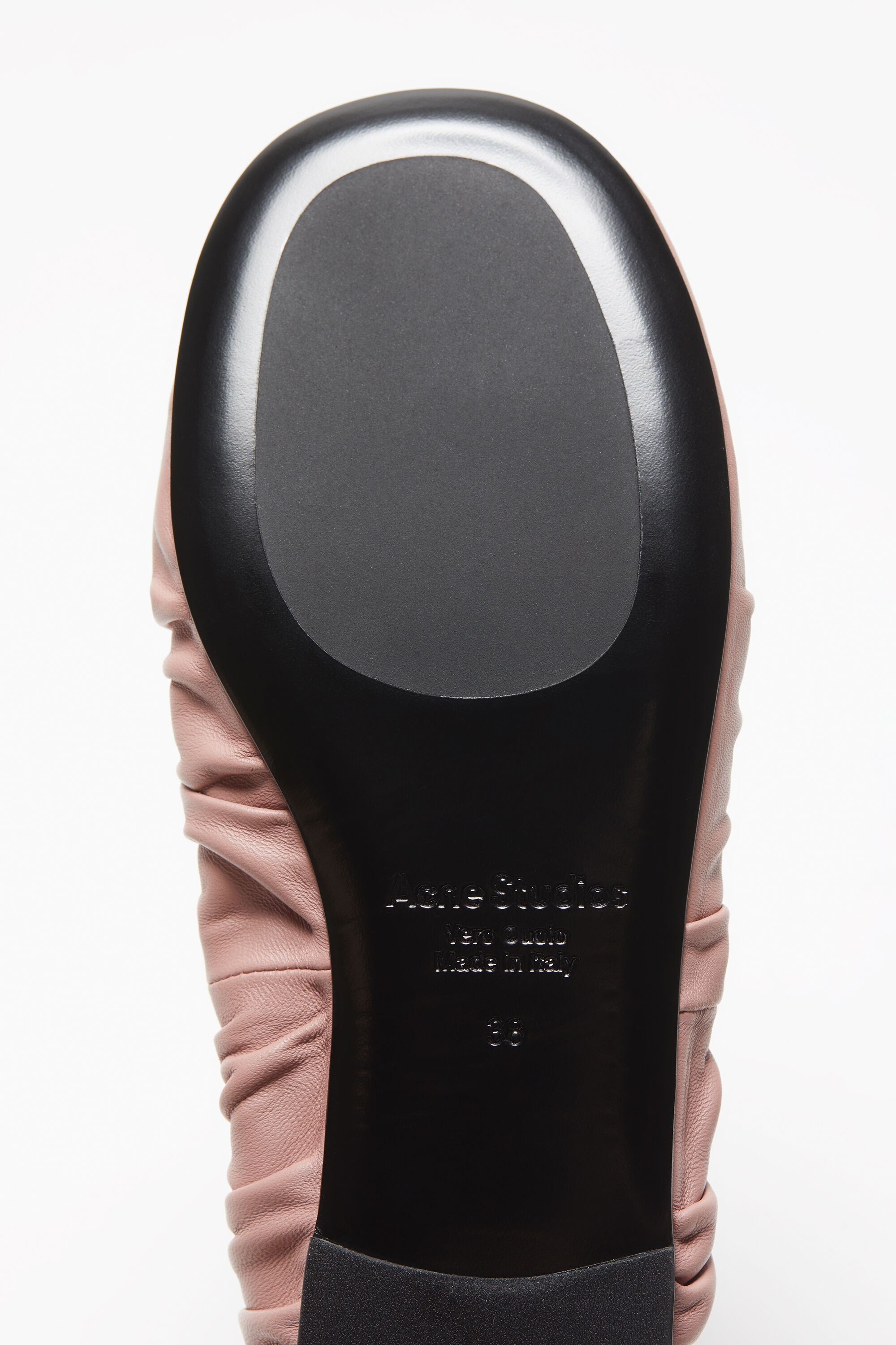 Leather ballet flat - Pink - 5