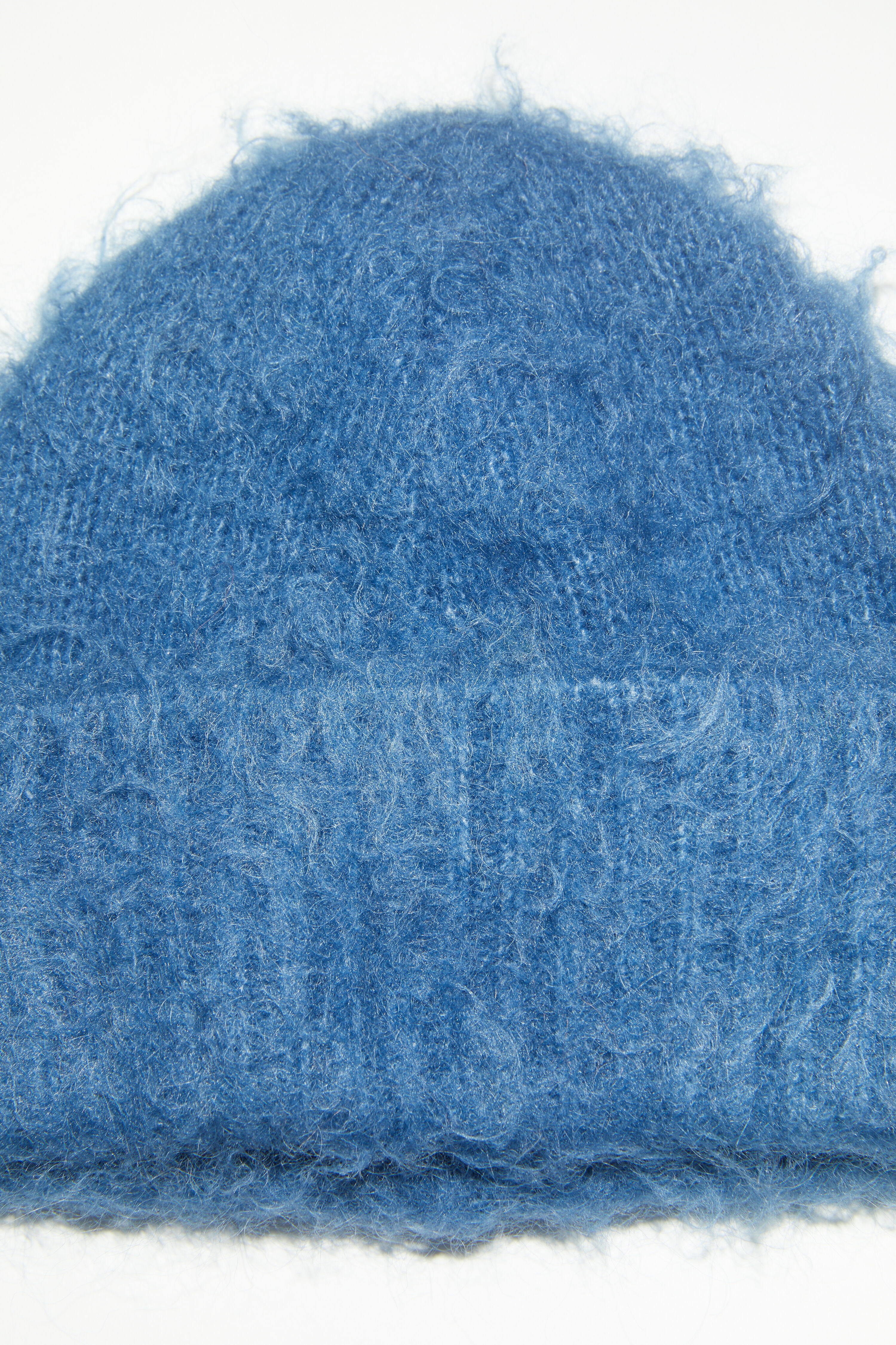 Wool mohair beanie - Denim blue - 4