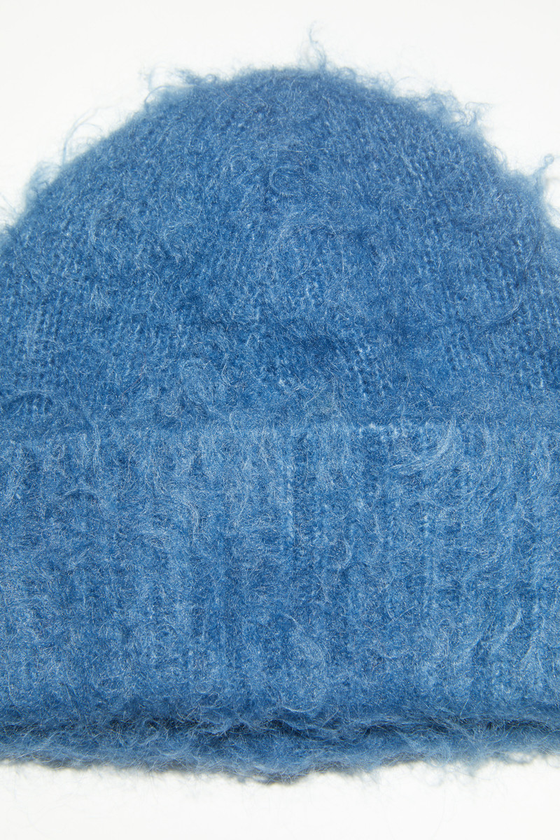 Wool mohair beanie - Denim blue 4