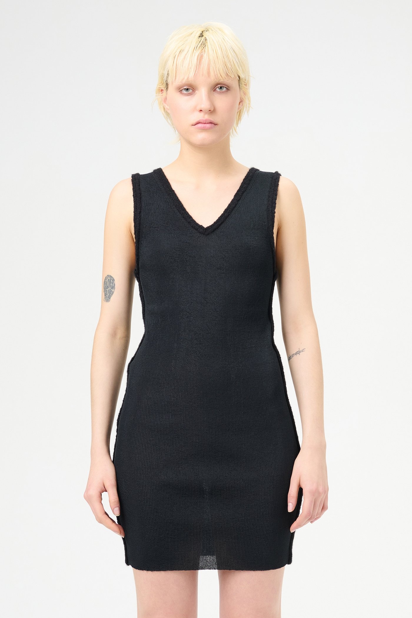 Sleek Dress Black Alluring Tech - 3