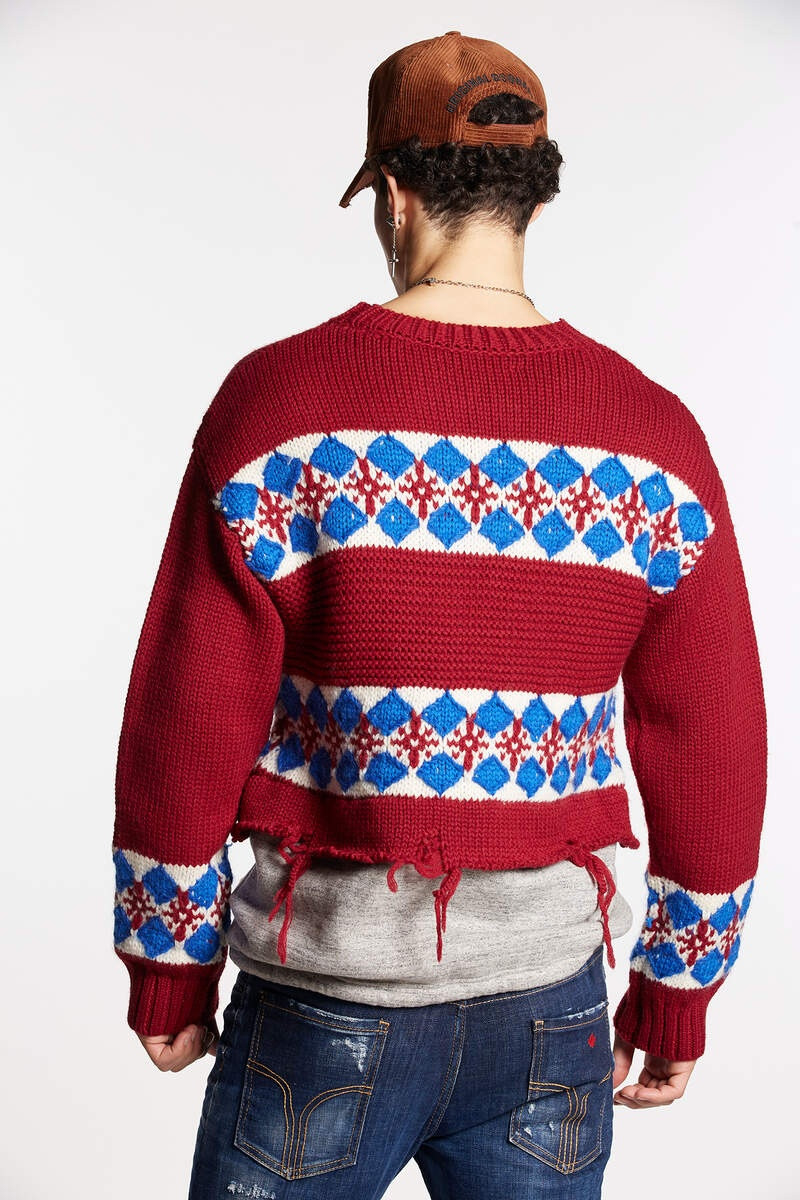 DSQUARED2 HYBRID CANADIAN JACQUARD KNIT outlook