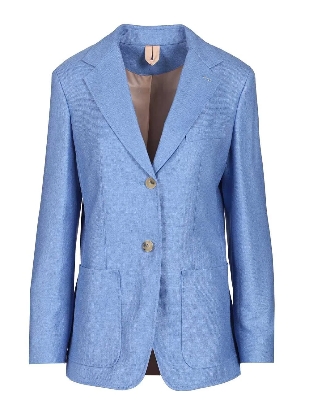 Max Mara Women Single-Breasted Wool And Silk Canvas Blazer - 1